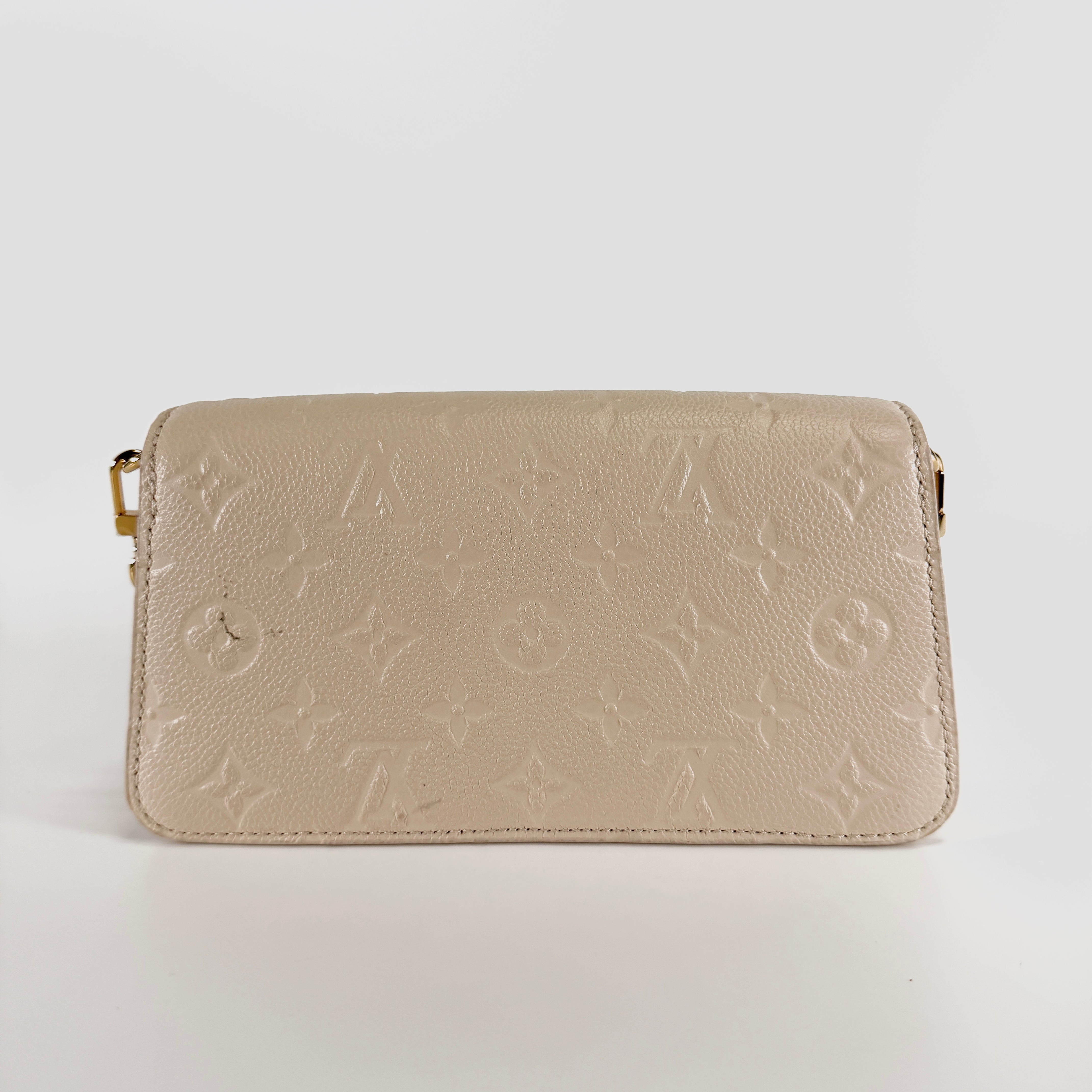 2605 secondhand LV Empreinte Wallet chain