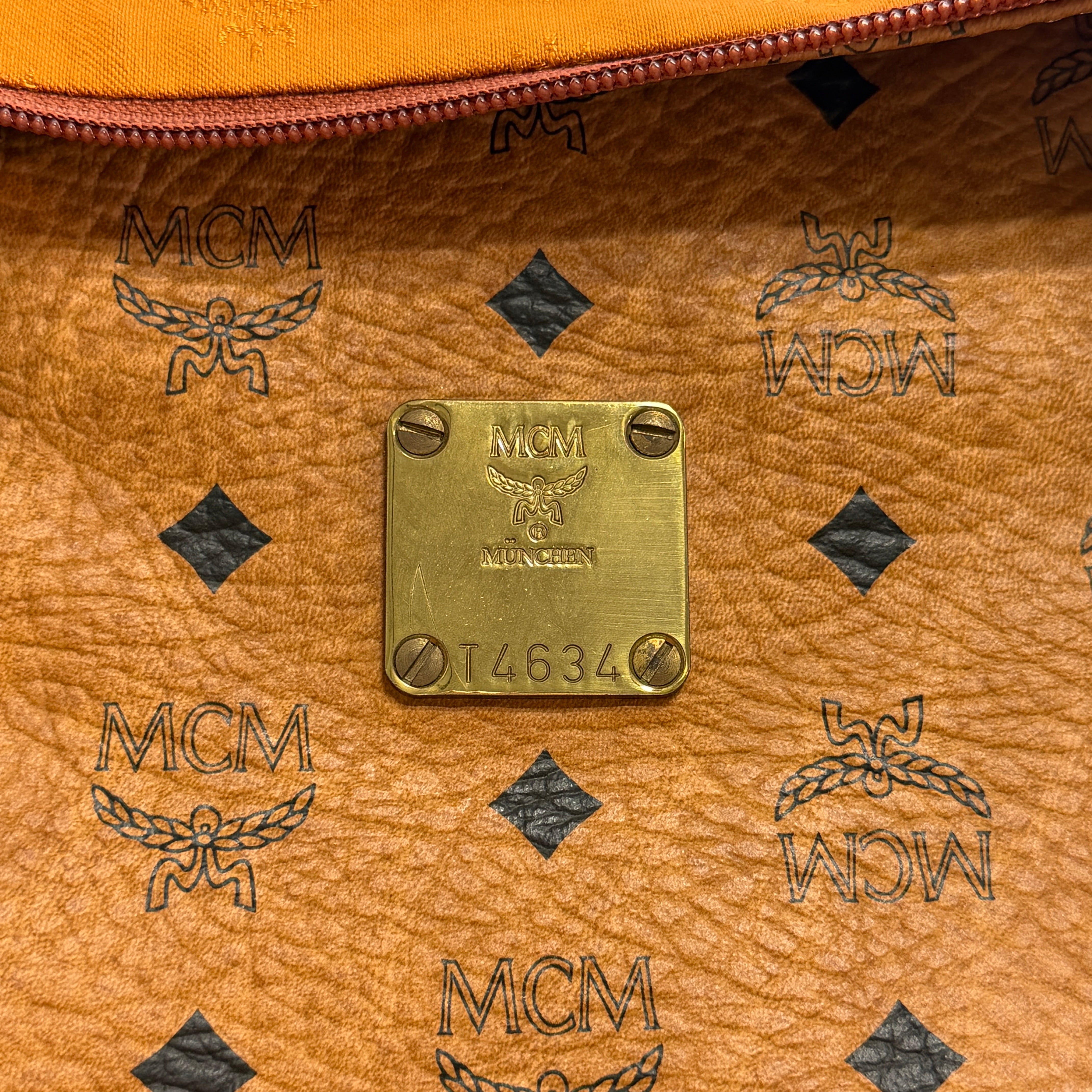 2606 secondhand MCM 2WAY Boston Camel