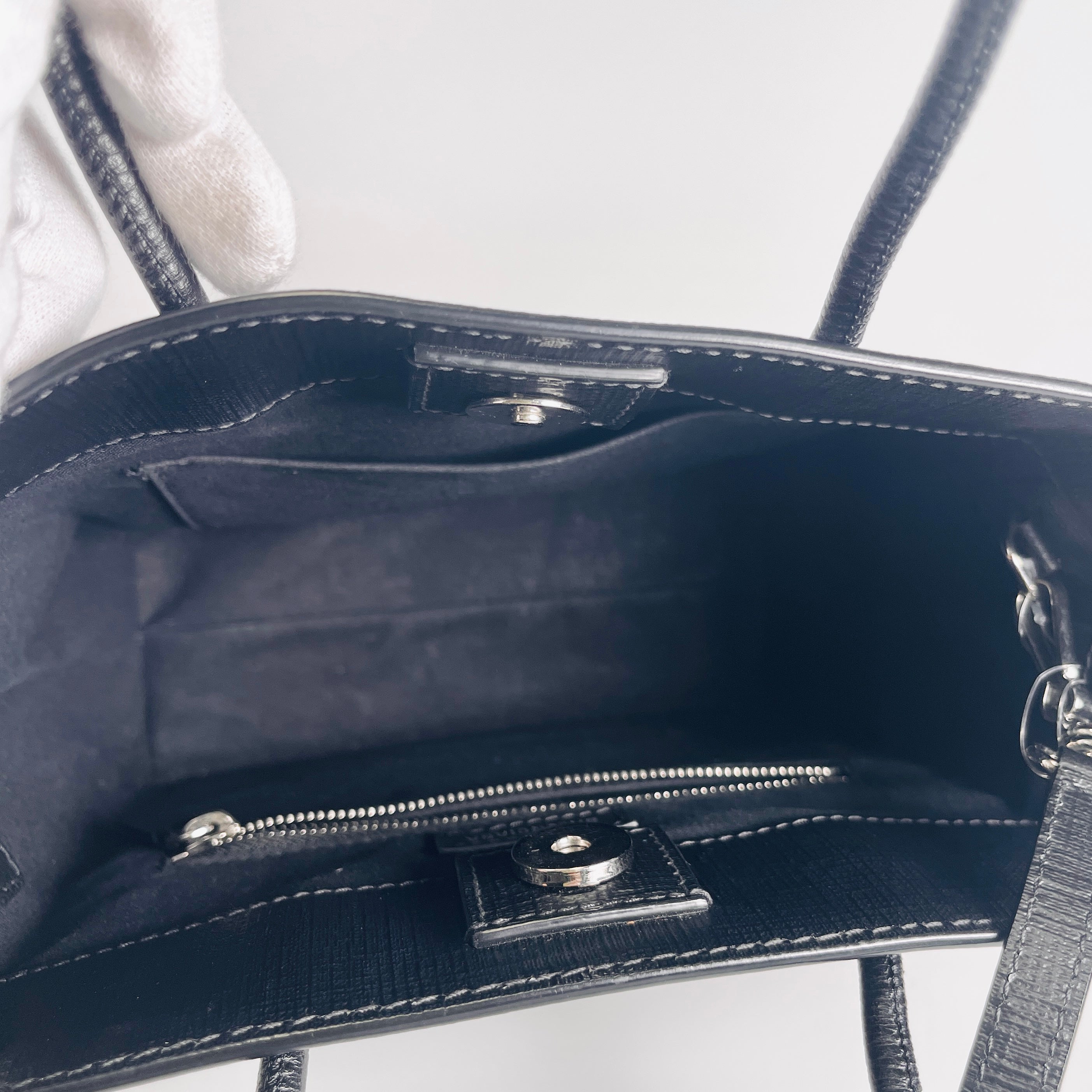 2603 secondhand BALENCIAGA brand bag shopping Tote XXS shoulder black 50