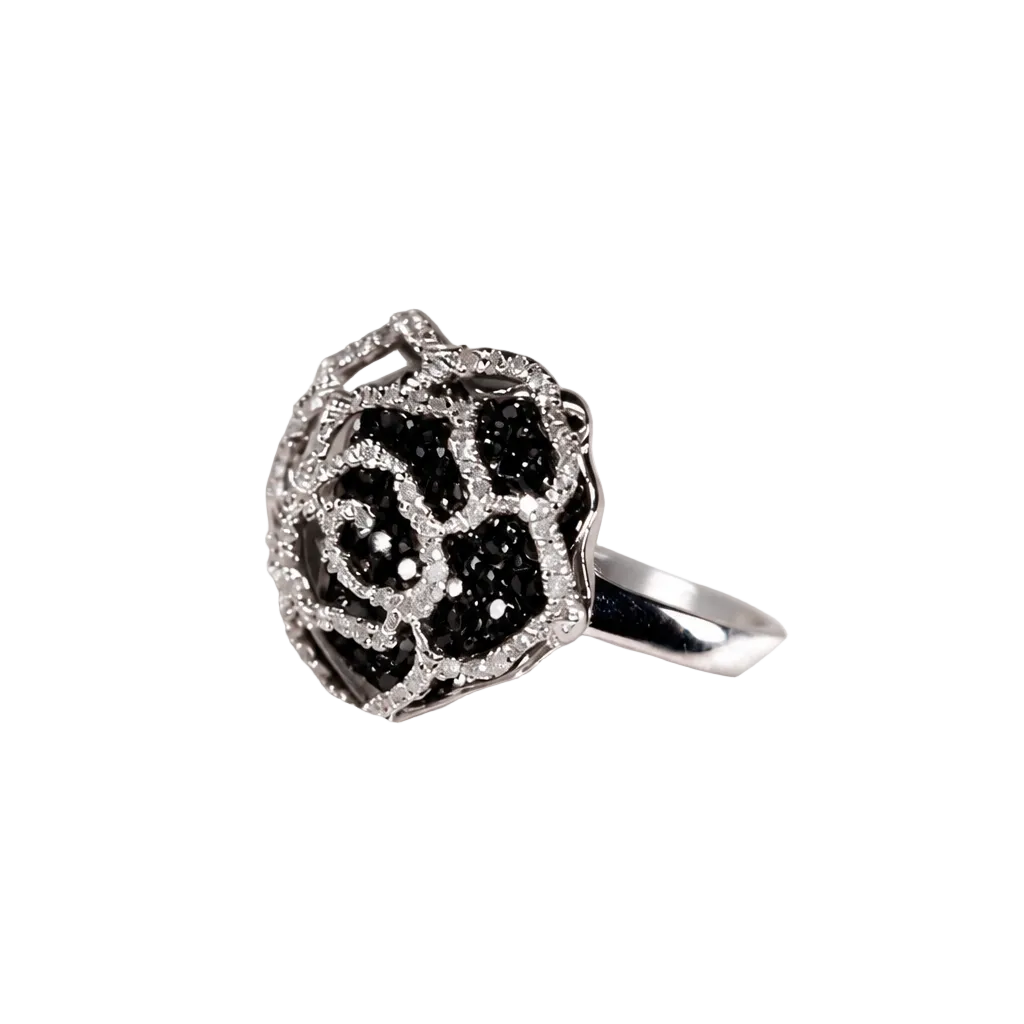 2605 secondhand K18WG Rose ring D1.00ct 4.3g #12
