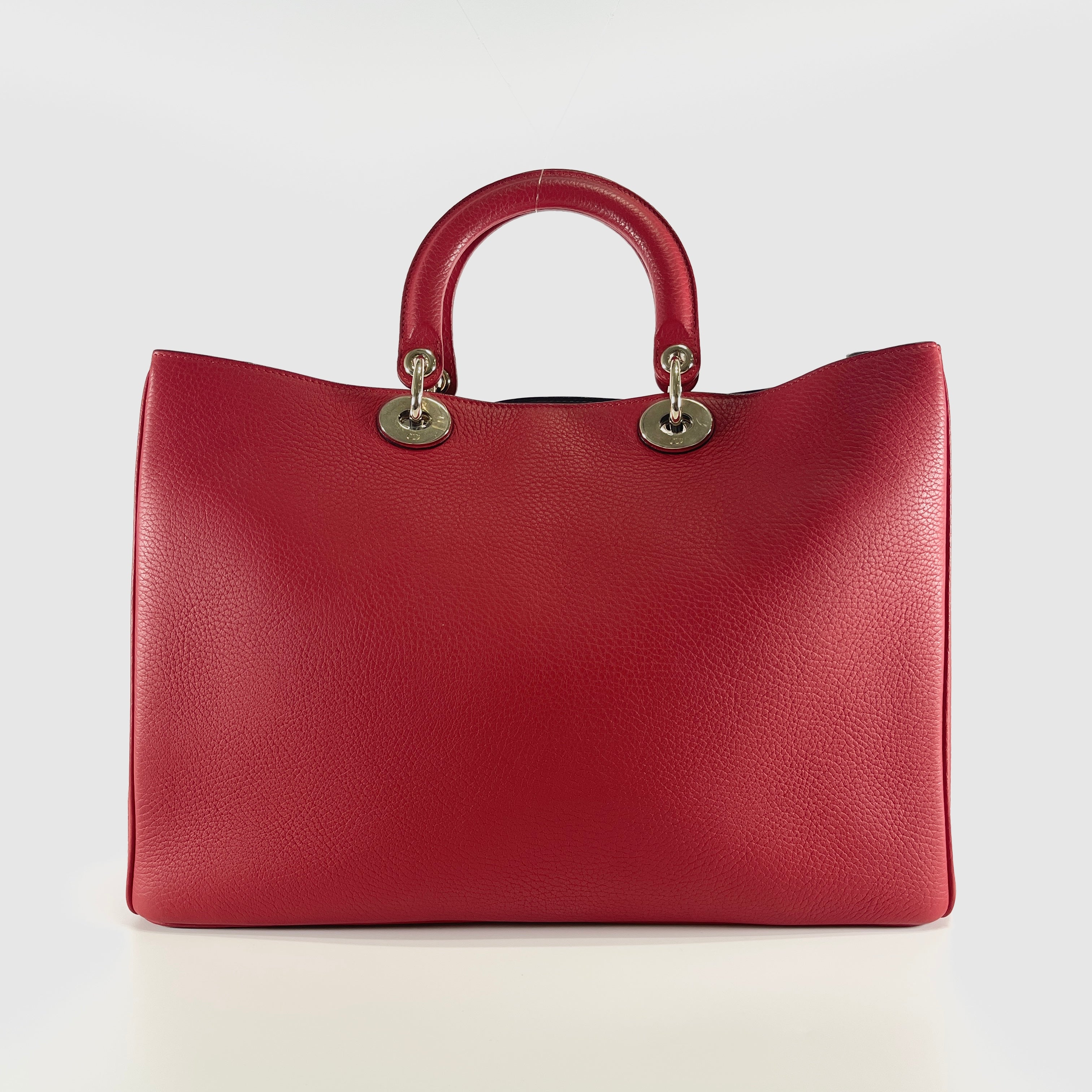2606 secondhand CD Diorissimo leather 2WAY hand bag Red