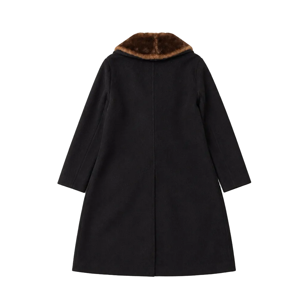 2606 secondhand MAX MARA coat fur long