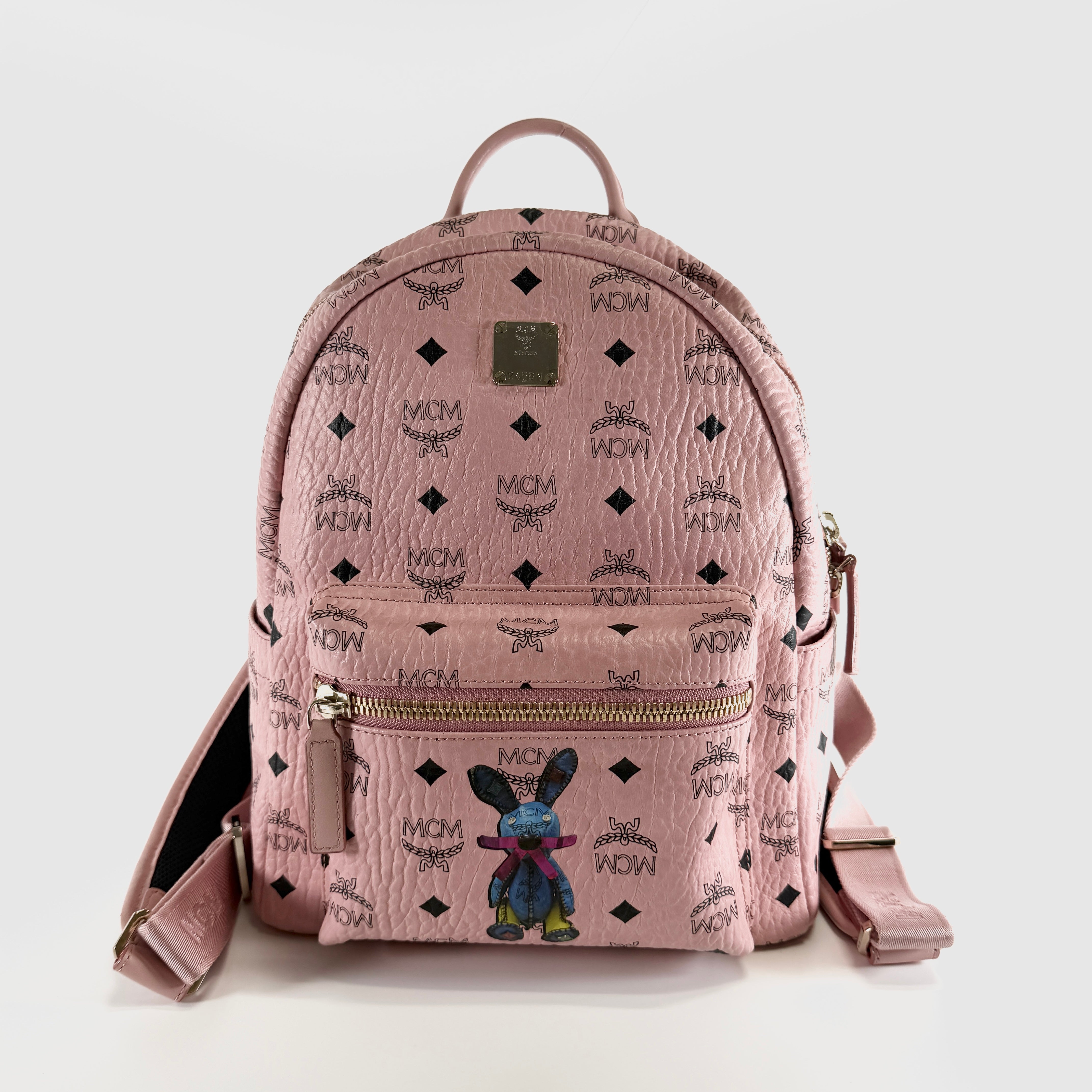 2605 secondhand MCM backpack Vitt Print Visetos