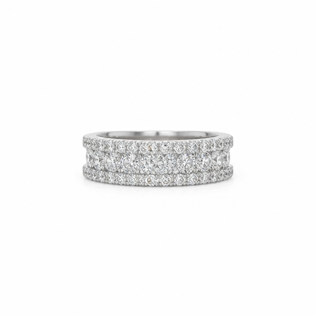 2605 secondhand Pt900 ring D0.82ct 5.7g #12