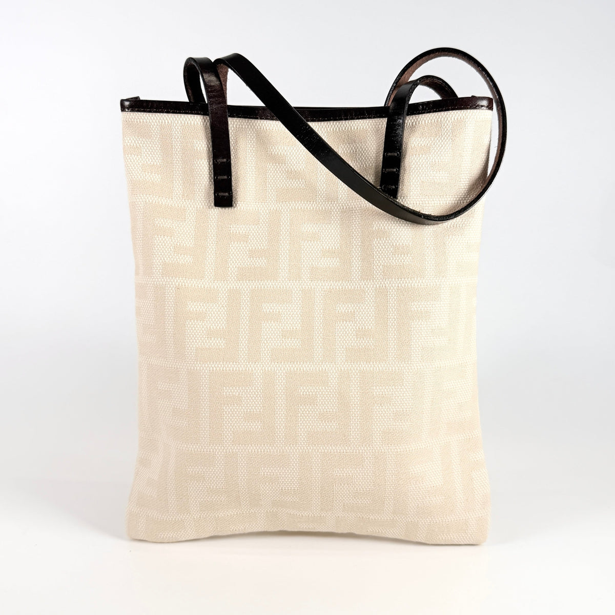 Used Tote Bag ZUCCA Pattern Flat Mini Tote Bag