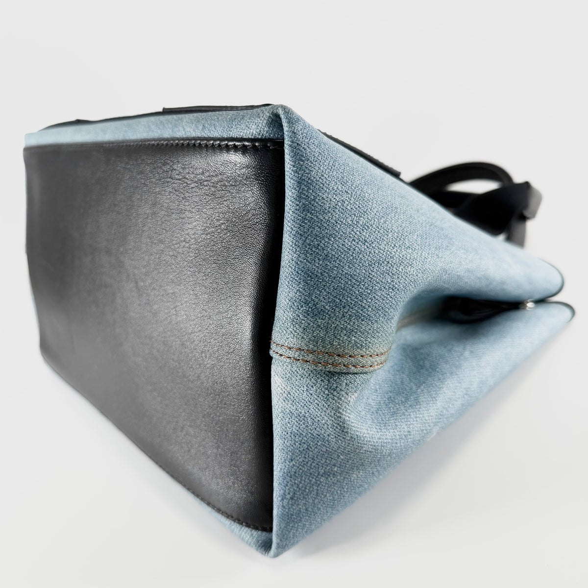 2608 secondhand BALENCIAGA cover M Tote Bag coating canvas 535269 blue pouch B