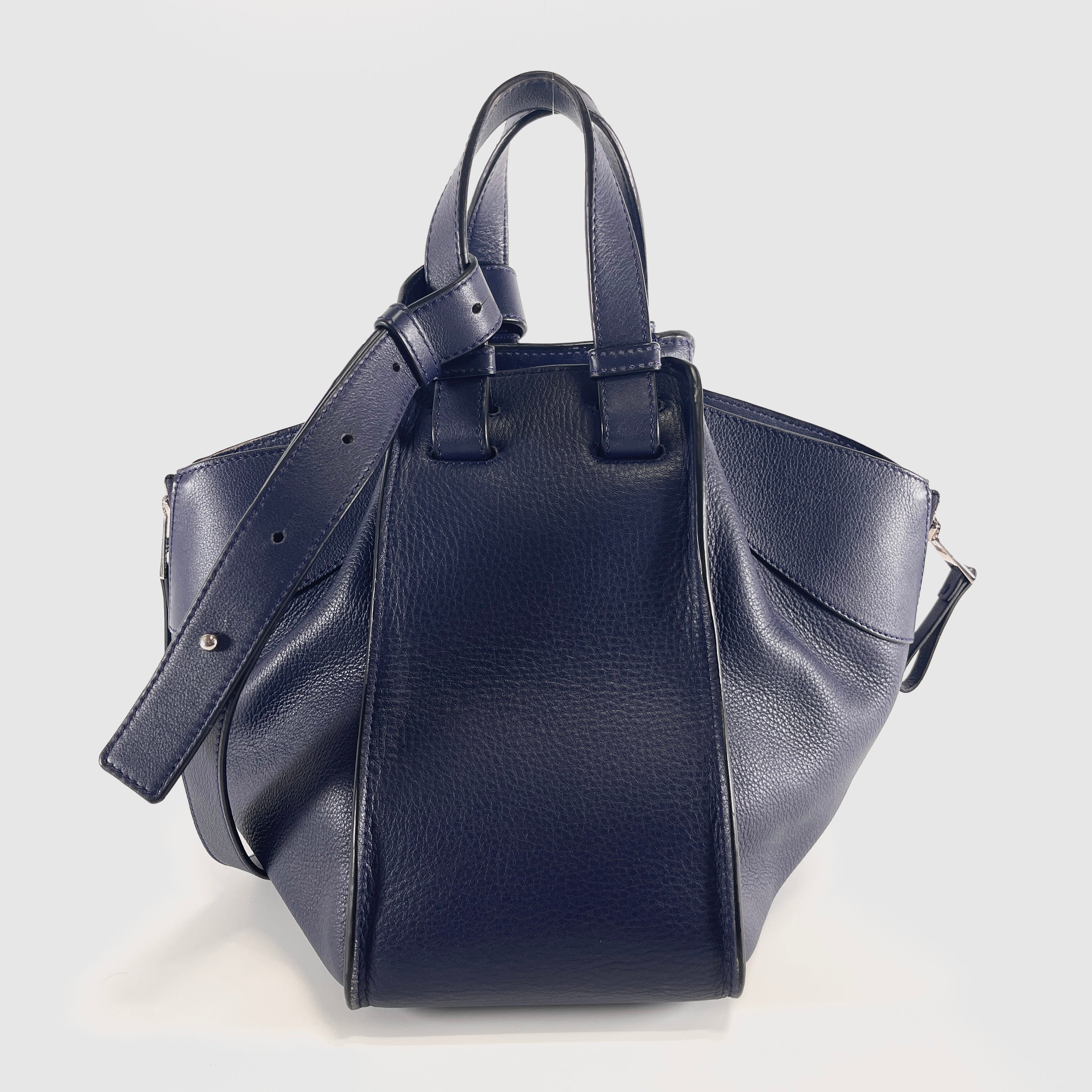 2606 secondhand FENDI hammock Small leather 2WAY hand bag blue