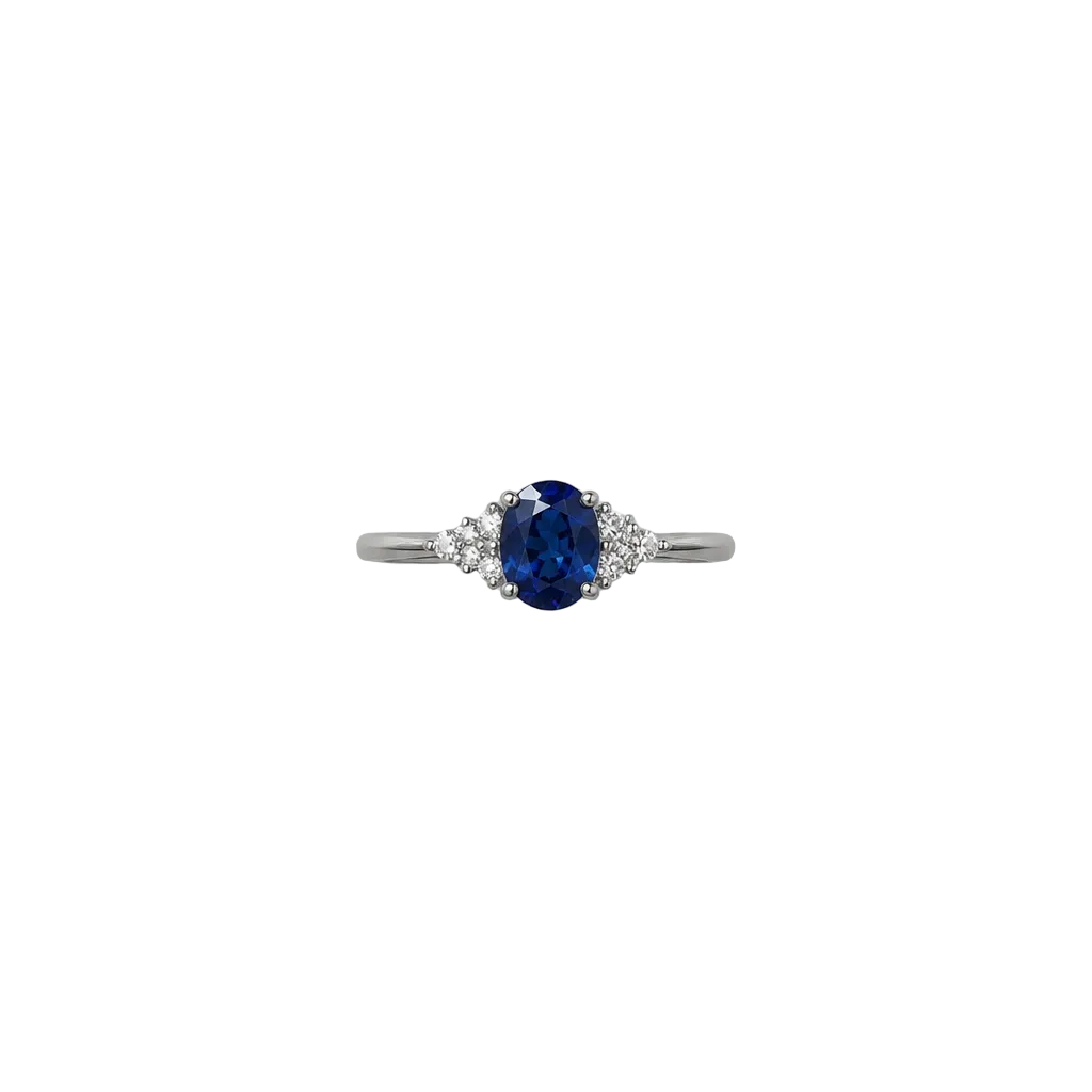 2607 secondhand Pt950 ring S 1.10ct D 0.15ct Total 5.5g