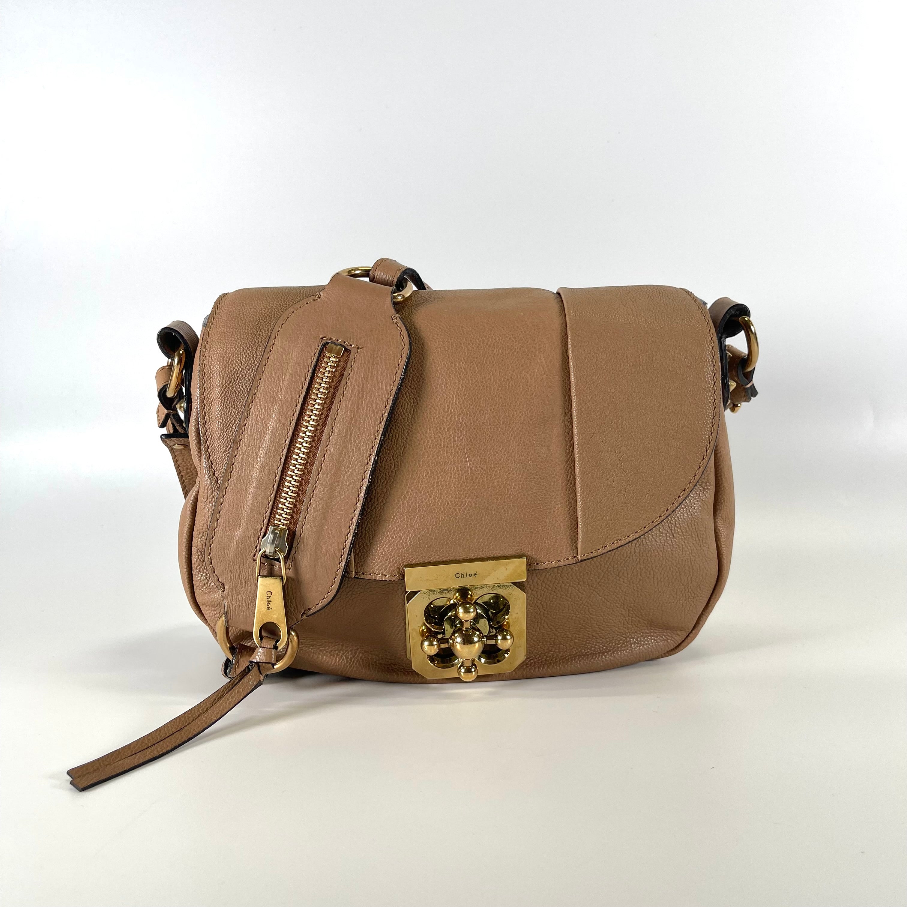 2601 Chloe Elsie Shoulder bag beige leather