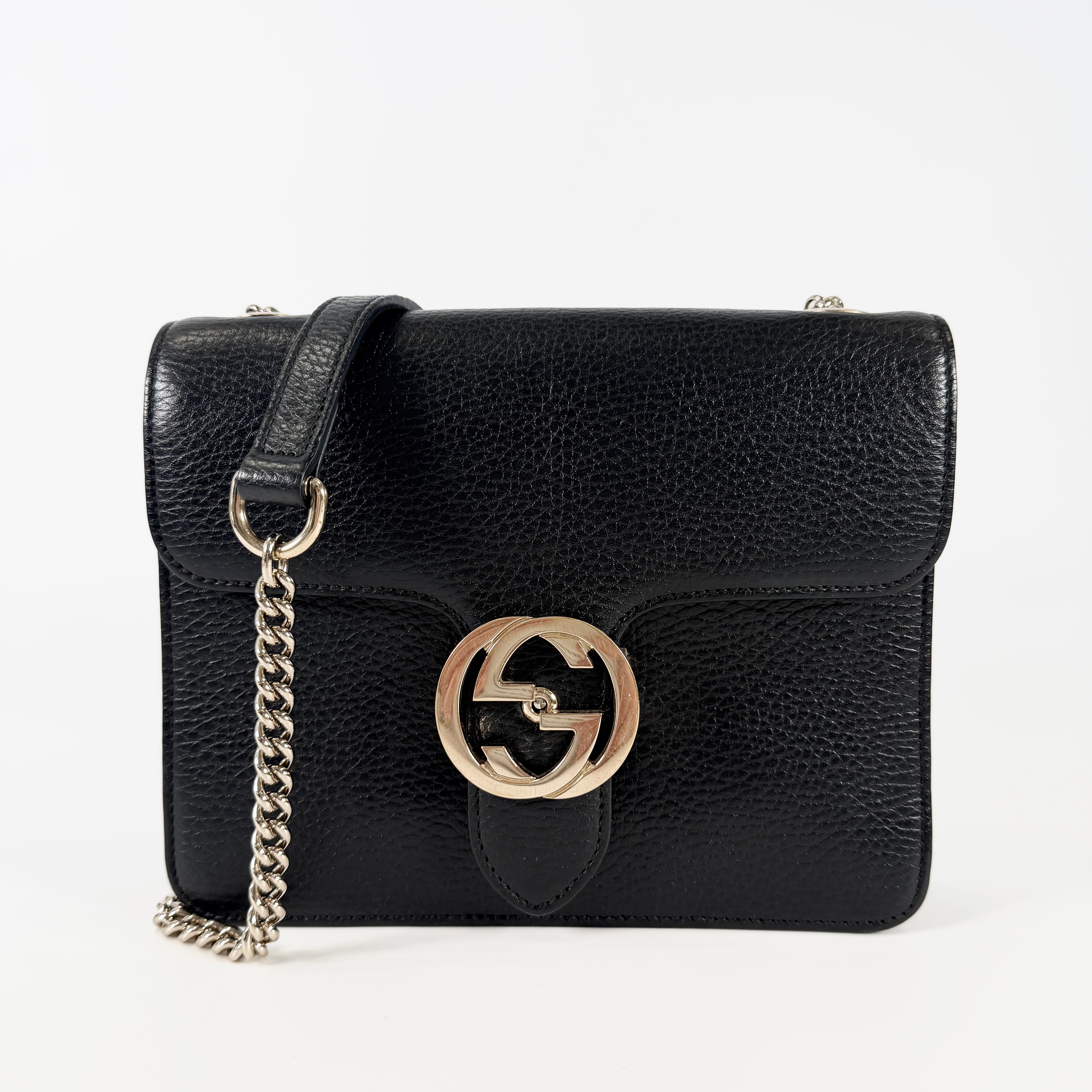 2606 secondhand GUCCI Interlocking Chain Shoulder Bag