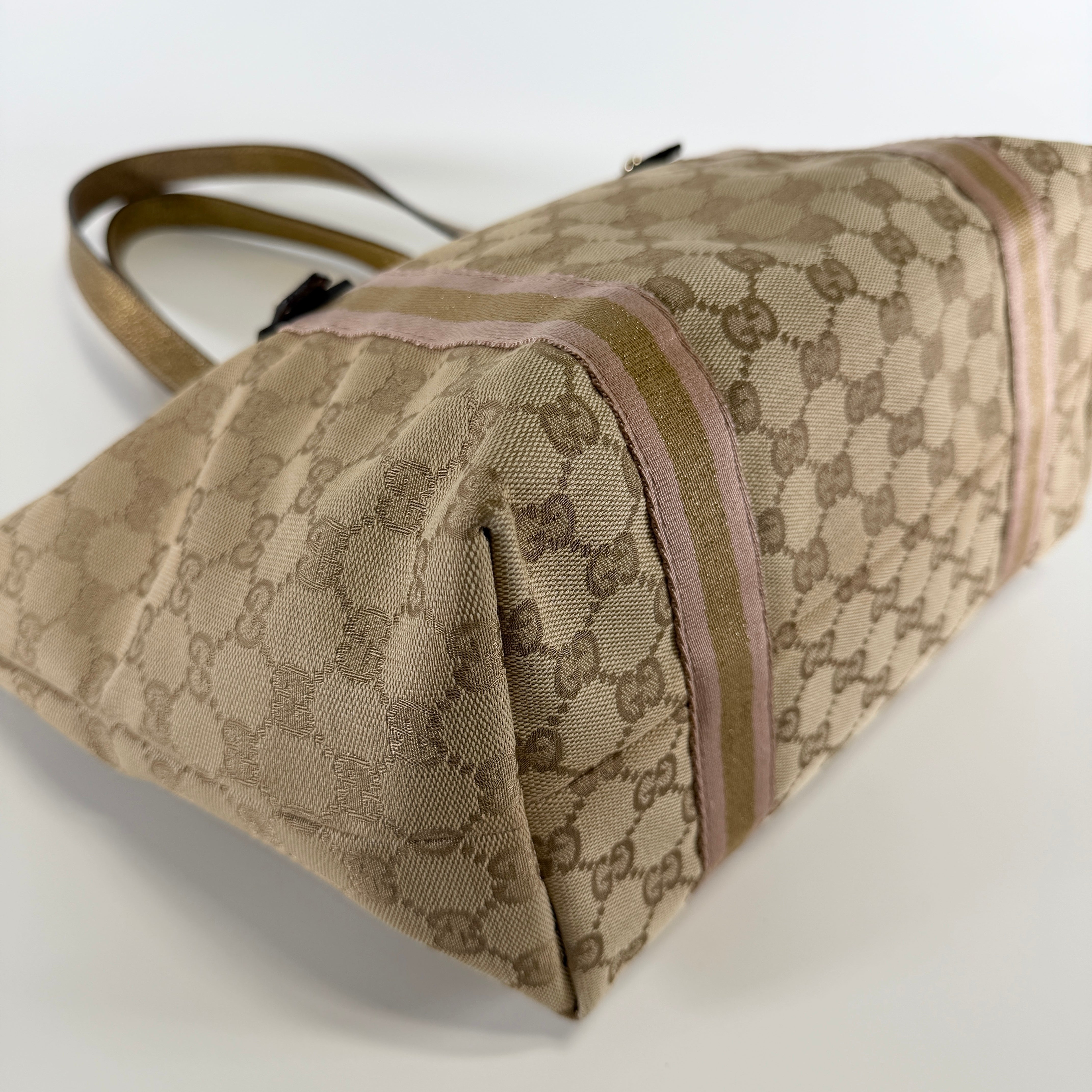 2607 secondhand GUCCI GG canvas Tote Bag