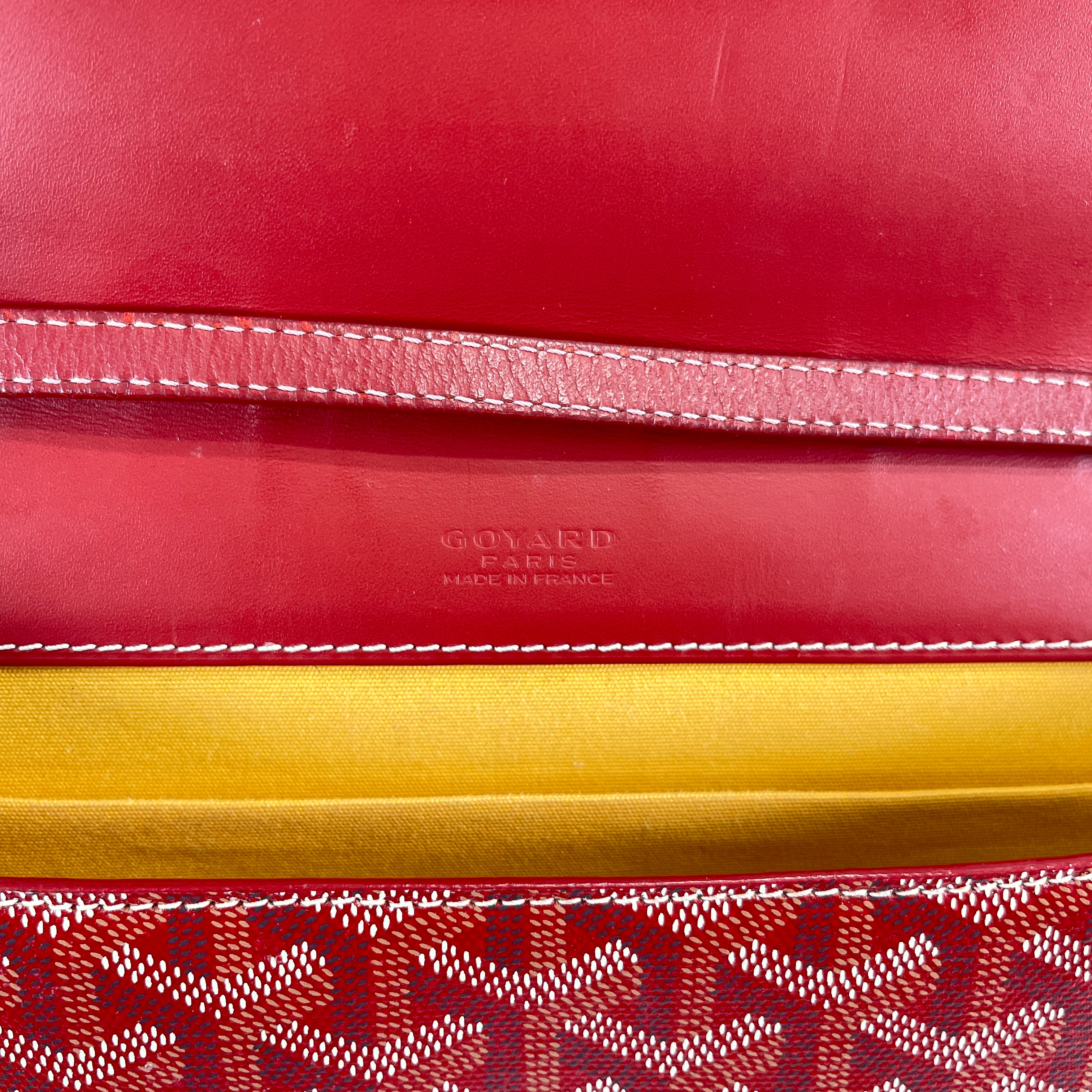 2605 secondhand GOYARD PVC× leather Shoulder bag Red