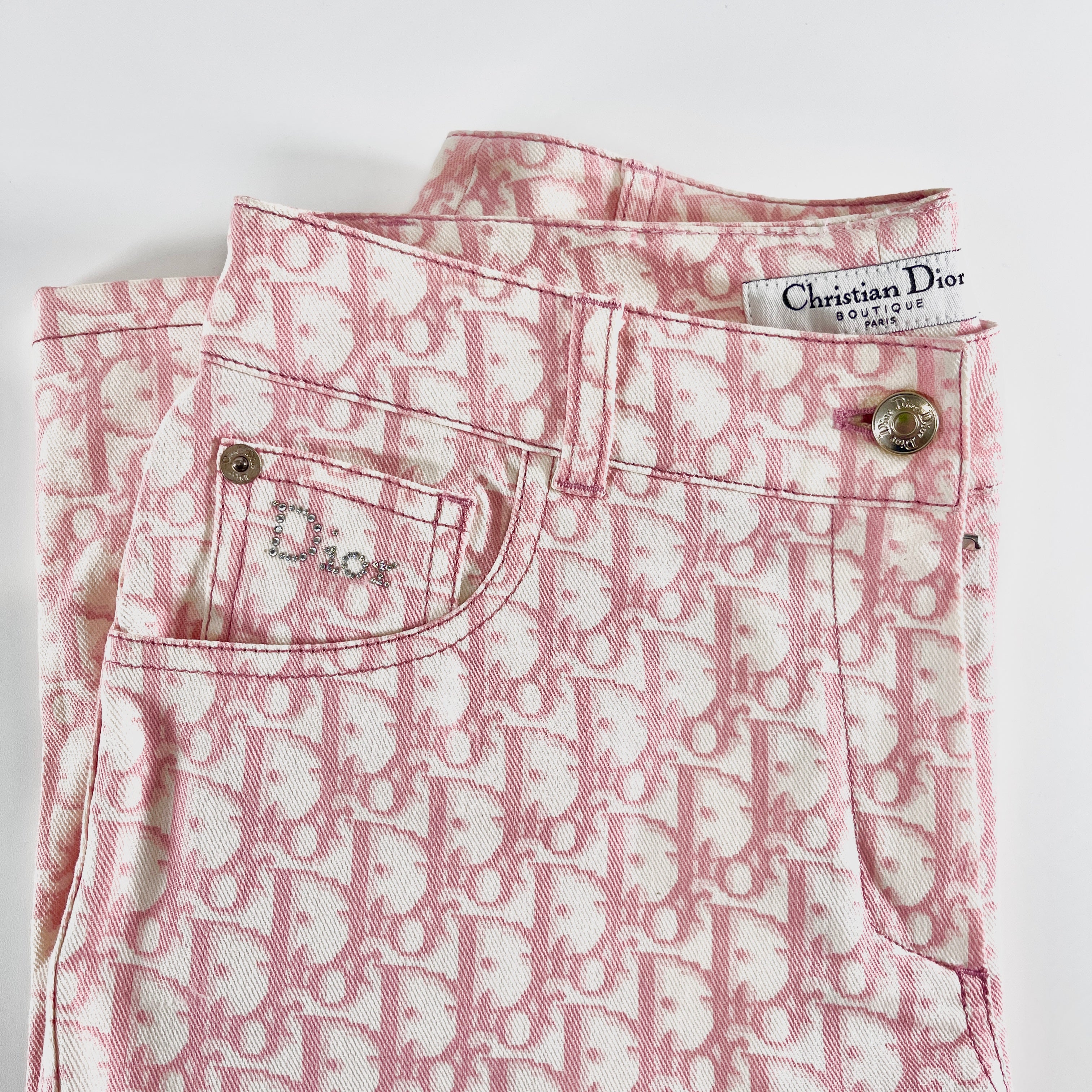 2606 secondhand CD pants pink Trotter Pattern