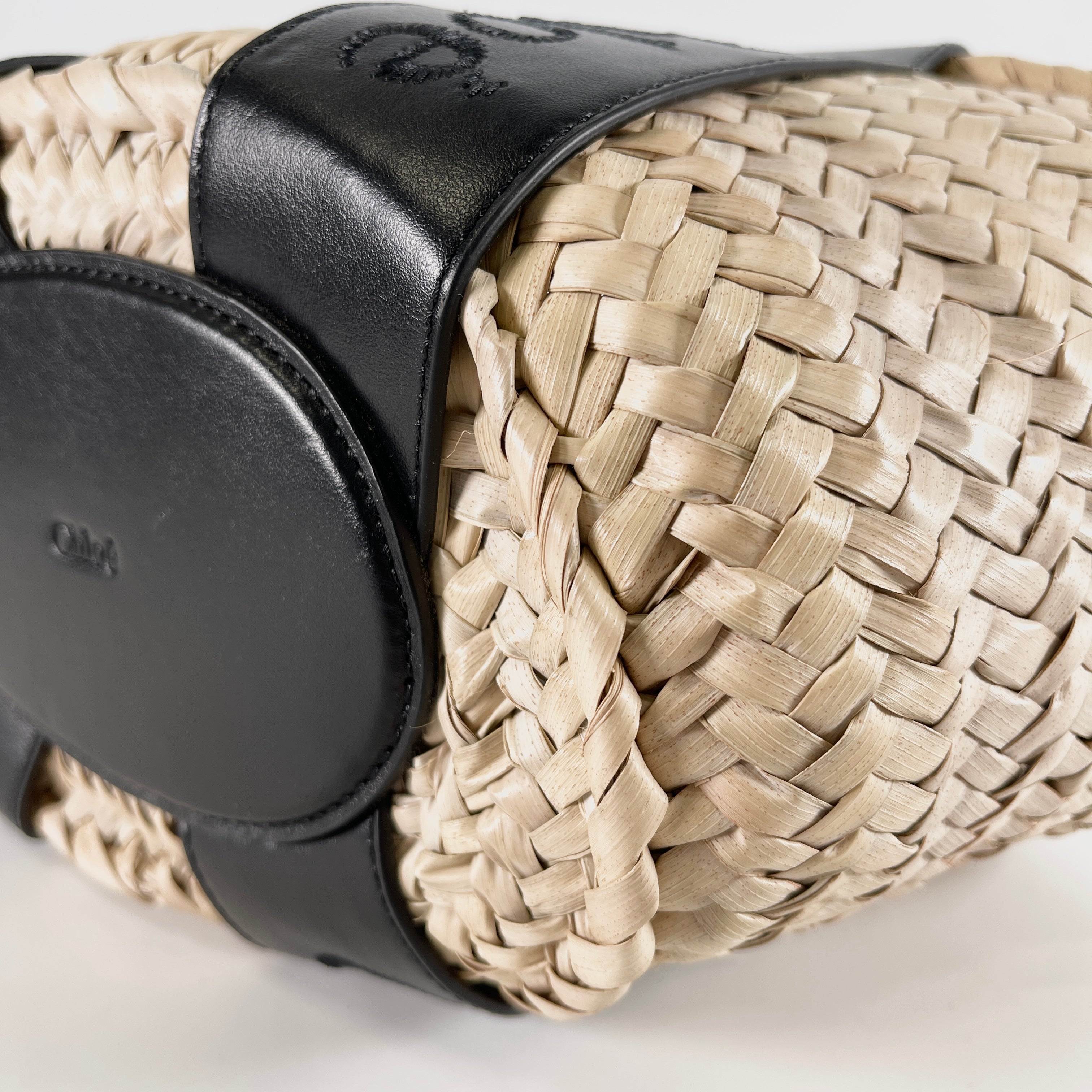 2602 secondhand Chloe basket bag 2WAY straw