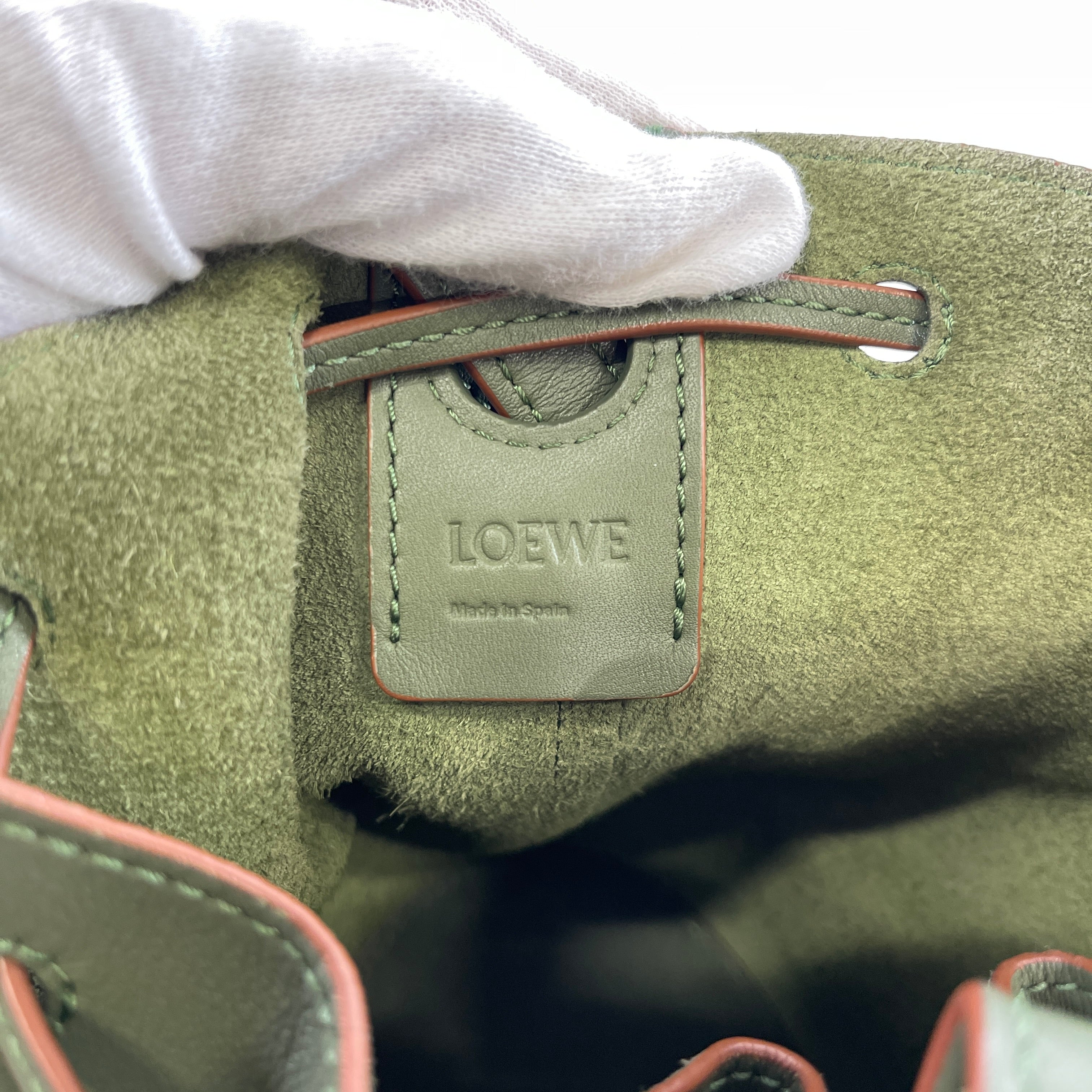 2603 secondhand LOEWE balloon bag leather 2WAY Shoulder bag green