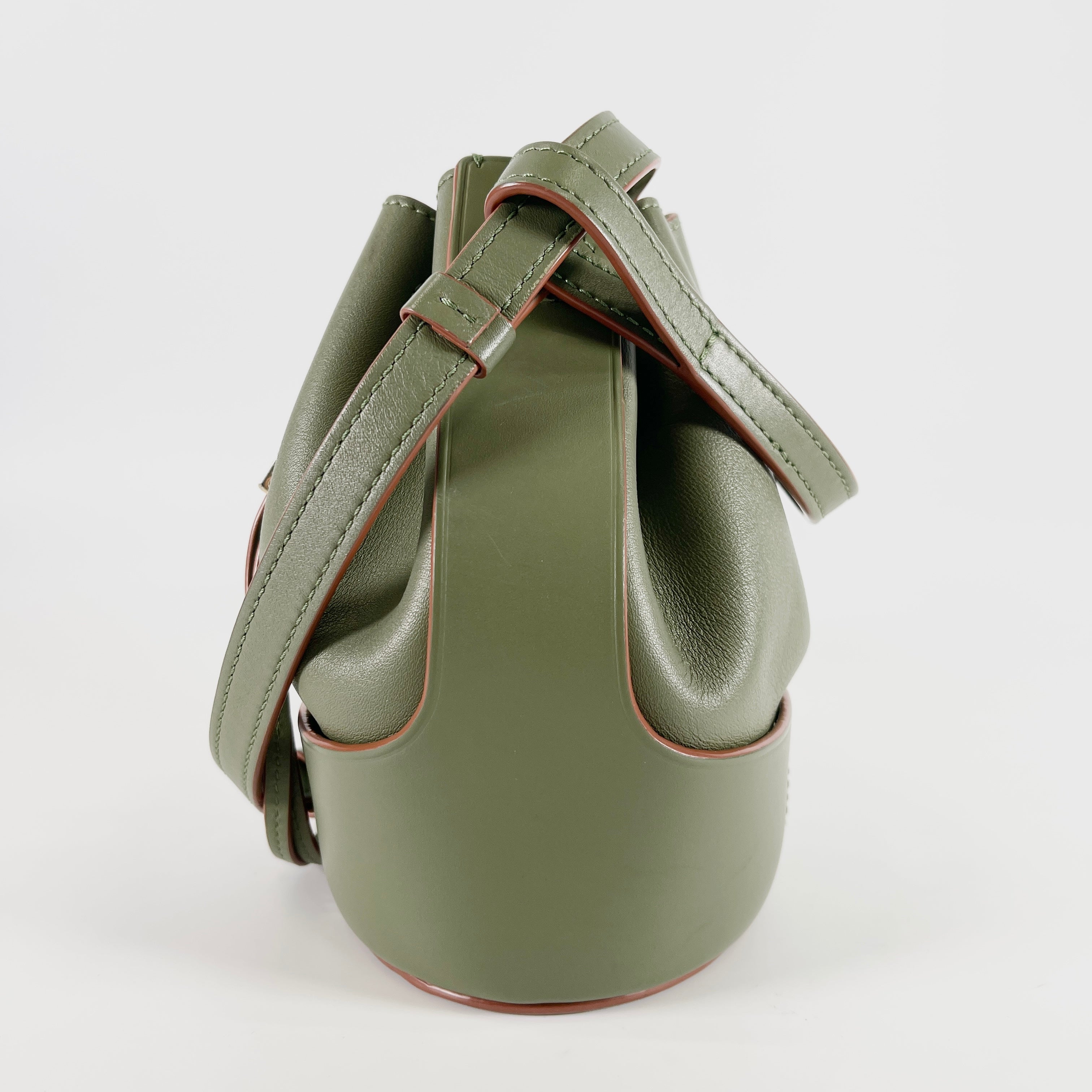 2603 secondhand LOEWE balloon bag leather 2WAY Shoulder bag green
