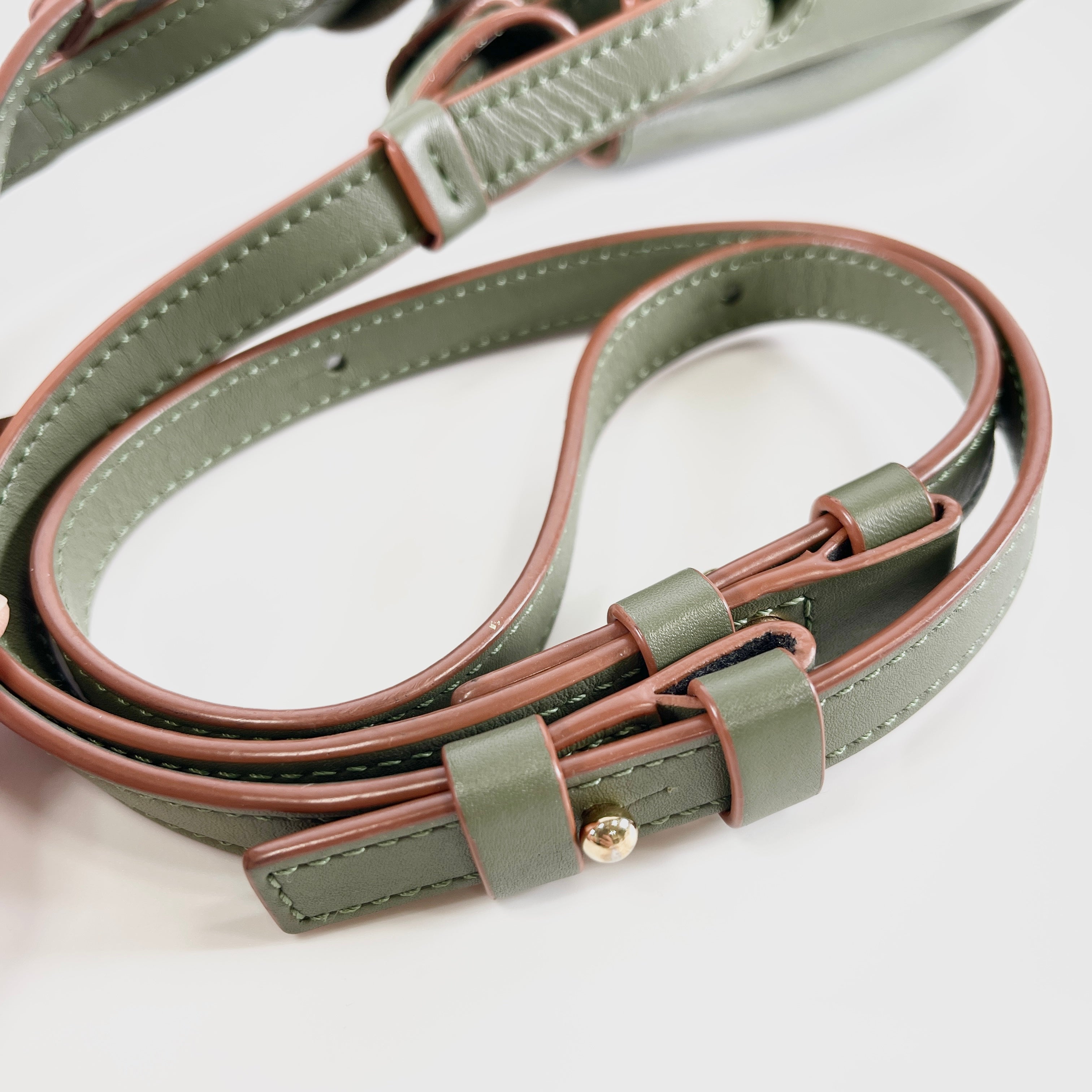 2603 secondhand LOEWE balloon bag leather 2WAY Shoulder bag green