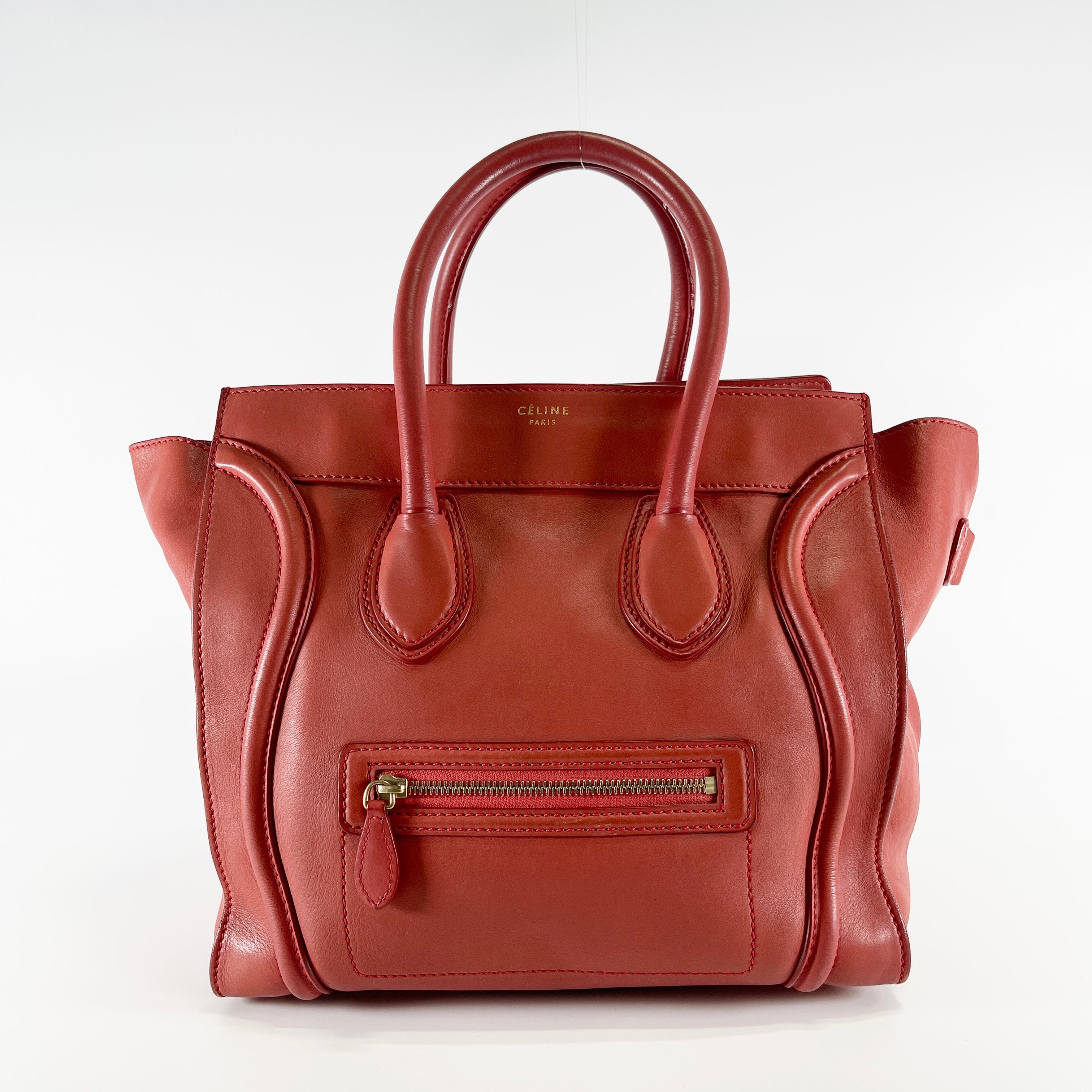 2603 secondhand CELINE Luggage mini Shopper F SA 0141 PA 0161 hand bag