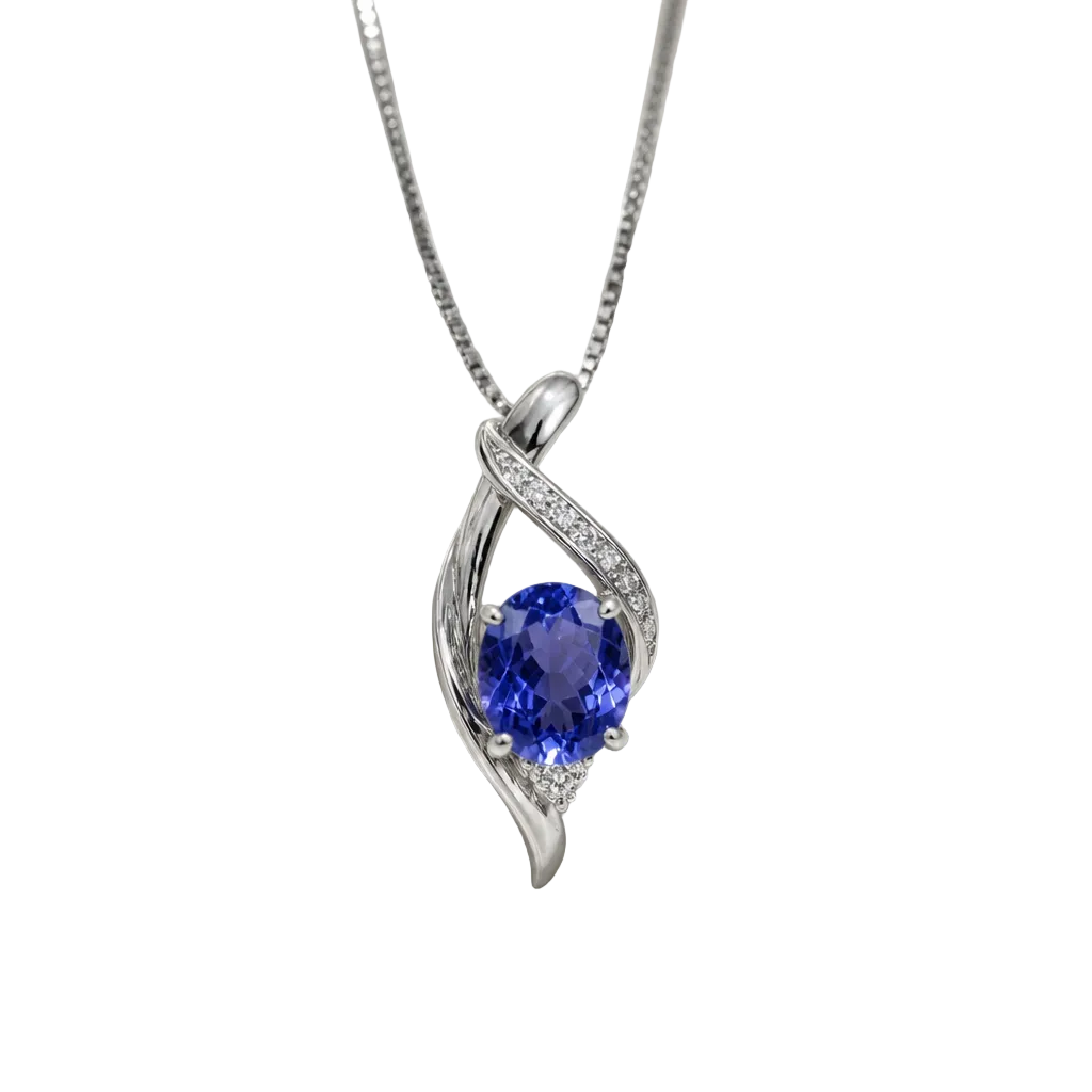 2605 secondhand K18WG necklace The 3.13/D0.25ct 6.67g 44㎝