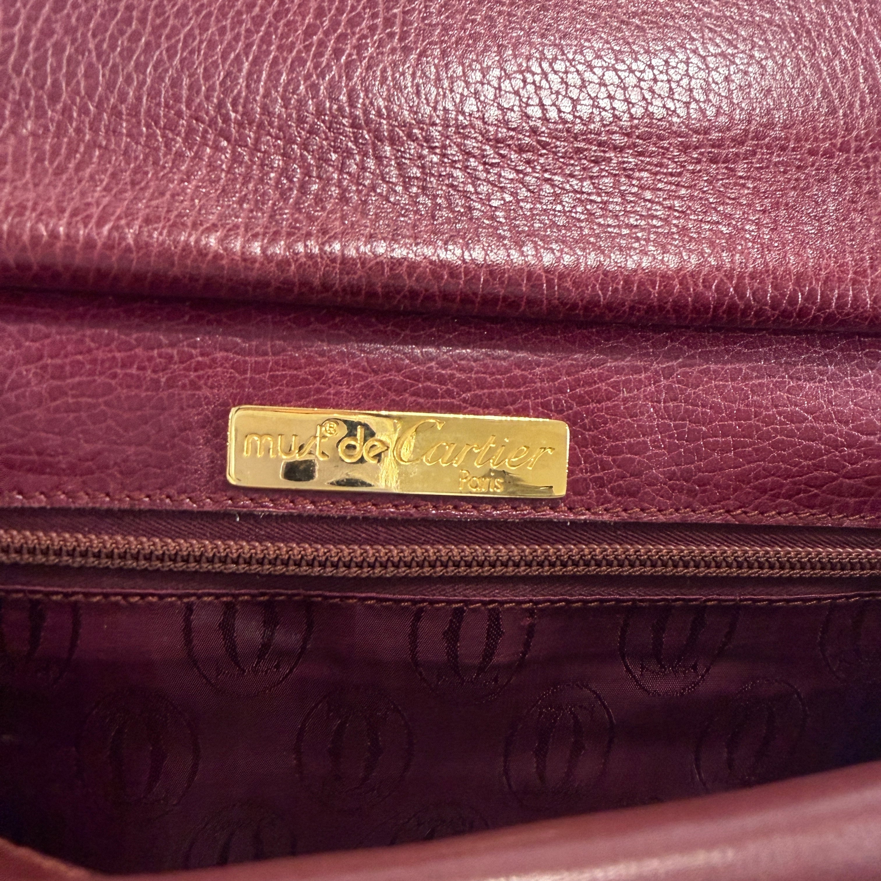 2606 secondhand CARTIER mustline Shoulder bag
