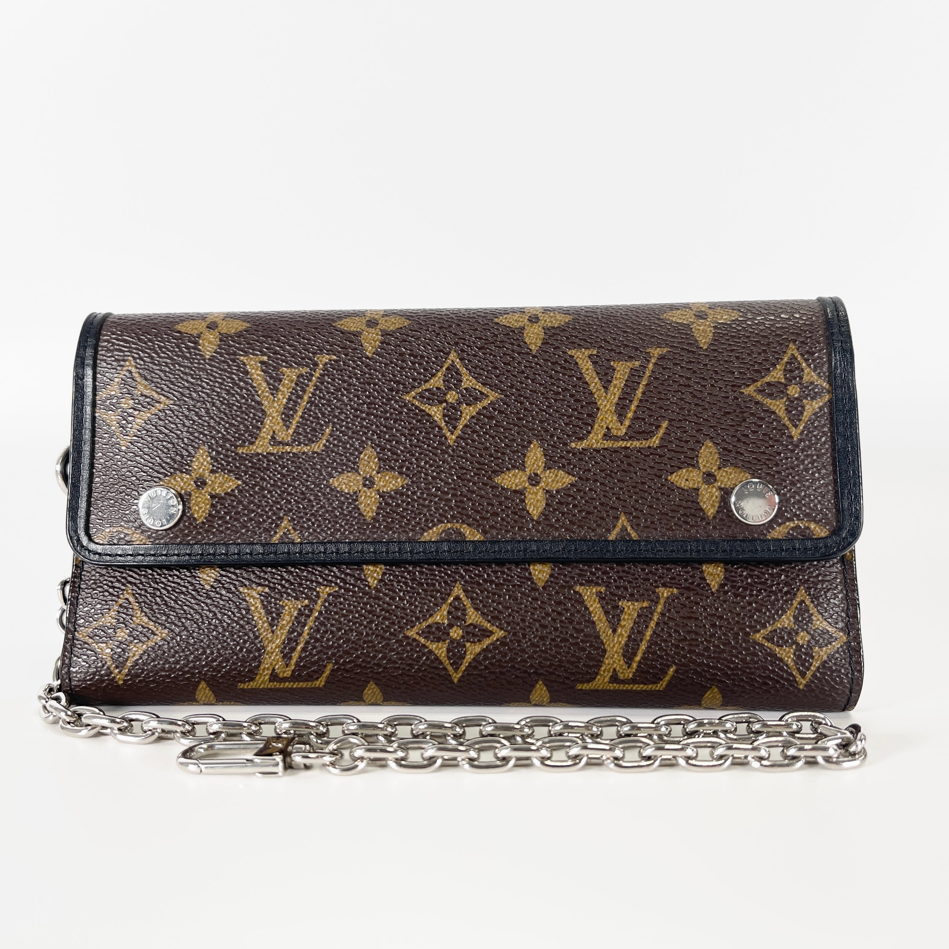 2605 secondhand LV Monogram Macassar Portefeuille Ron