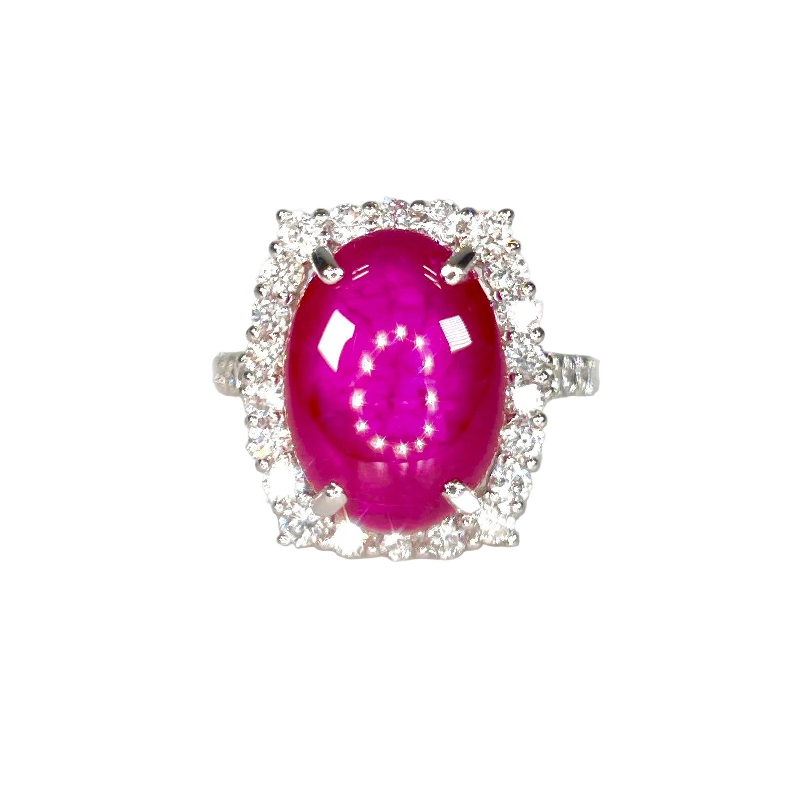 2601 Pt950 Ring R7.33ct/D1.06ct 6.19g #12