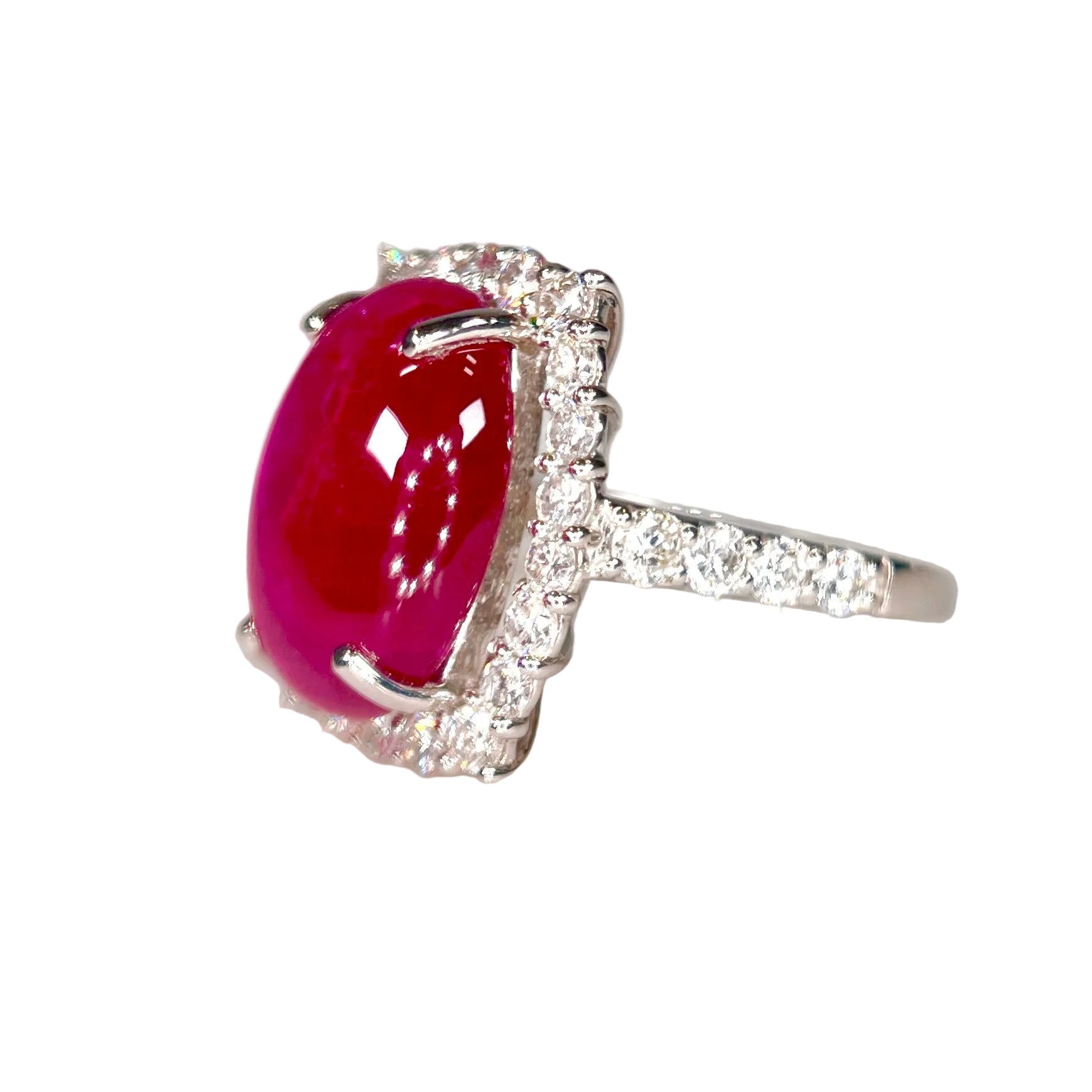 2601 Pt950 Ring R7.33ct/D1.06ct 6.19g #12