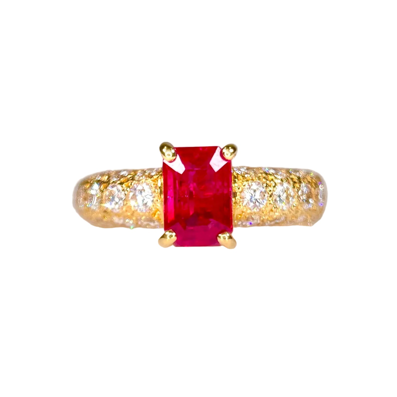 2601 18K Ring R1.55ct/D1.08ct 7.04g #10
