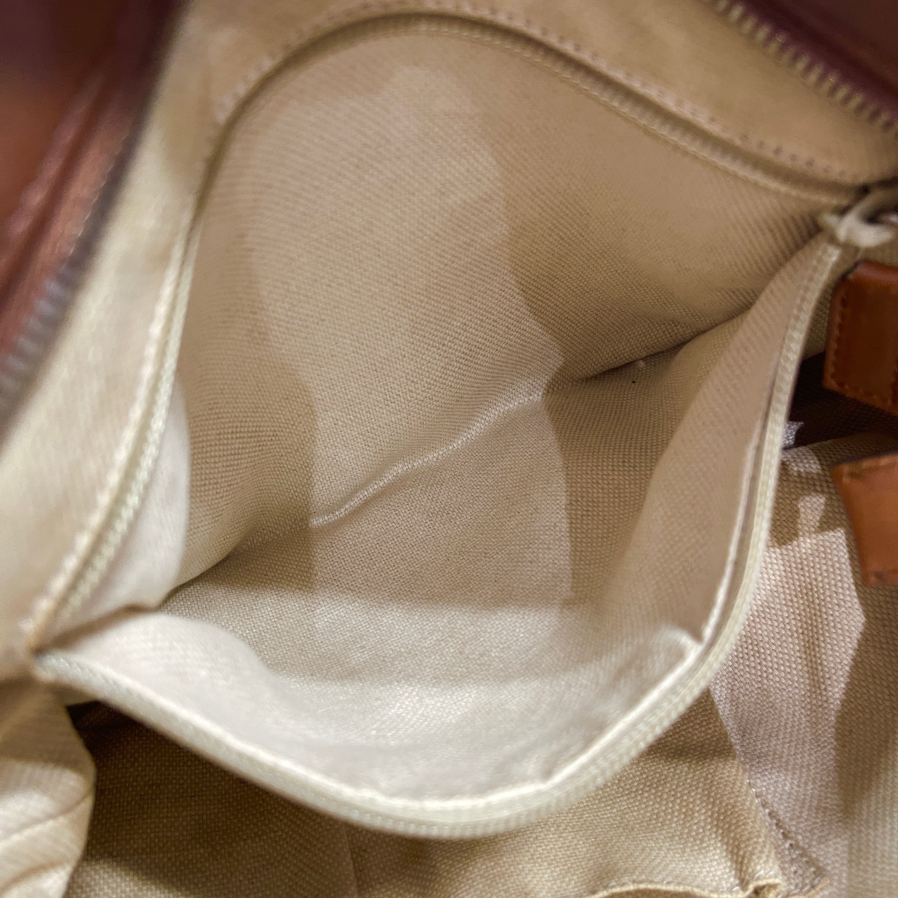2605 secondhand GUCCI 337598■GG canvas Sherry line 337598 leather Shoulder bag shoulder bag / Crossbody Bag