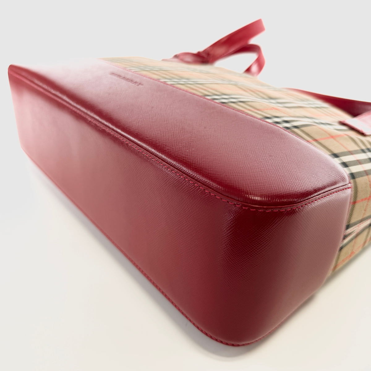 2607 secondhand BURBERRY check Shoulder bag