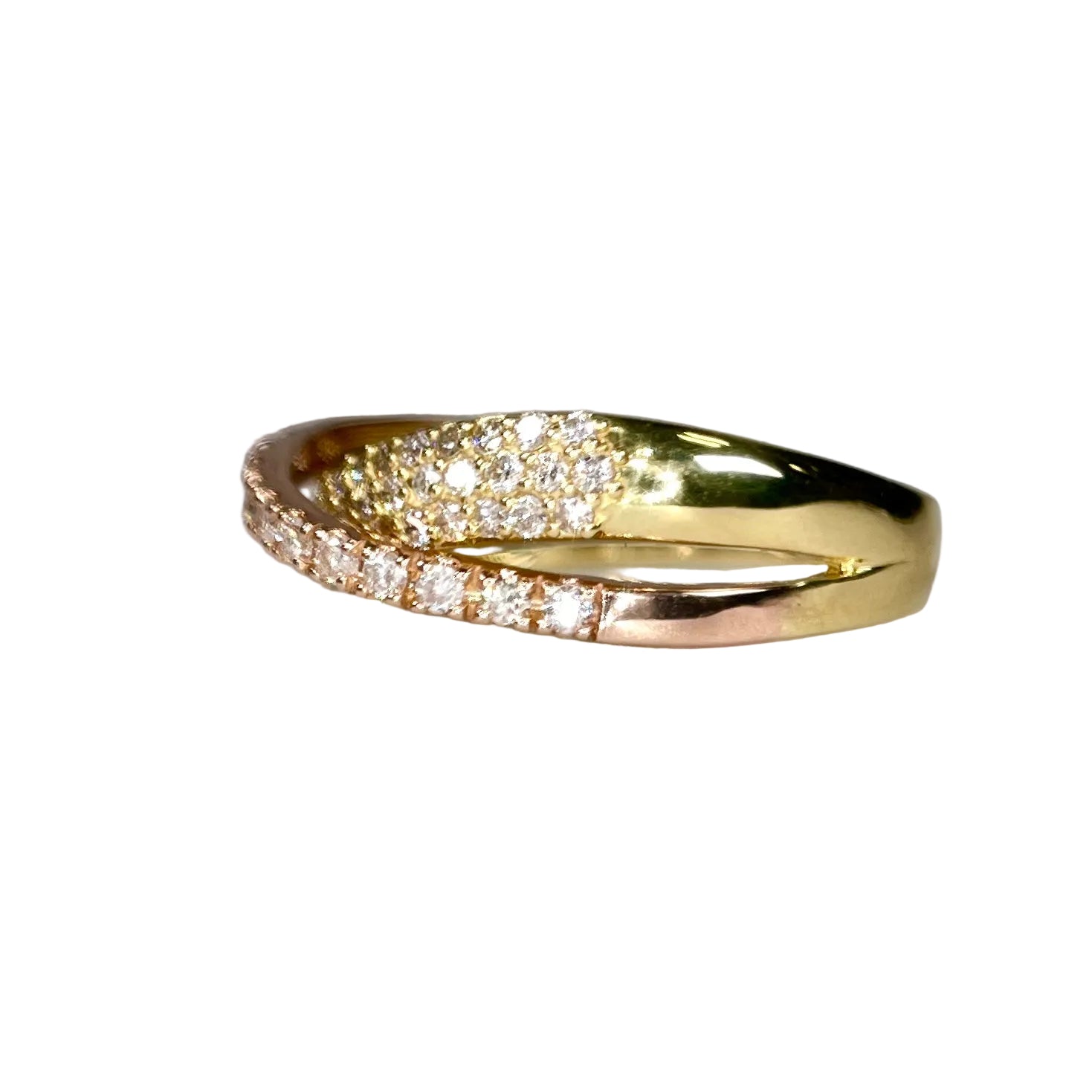 2602 K18YG/PG Ring D0.50ct 4.0g #13