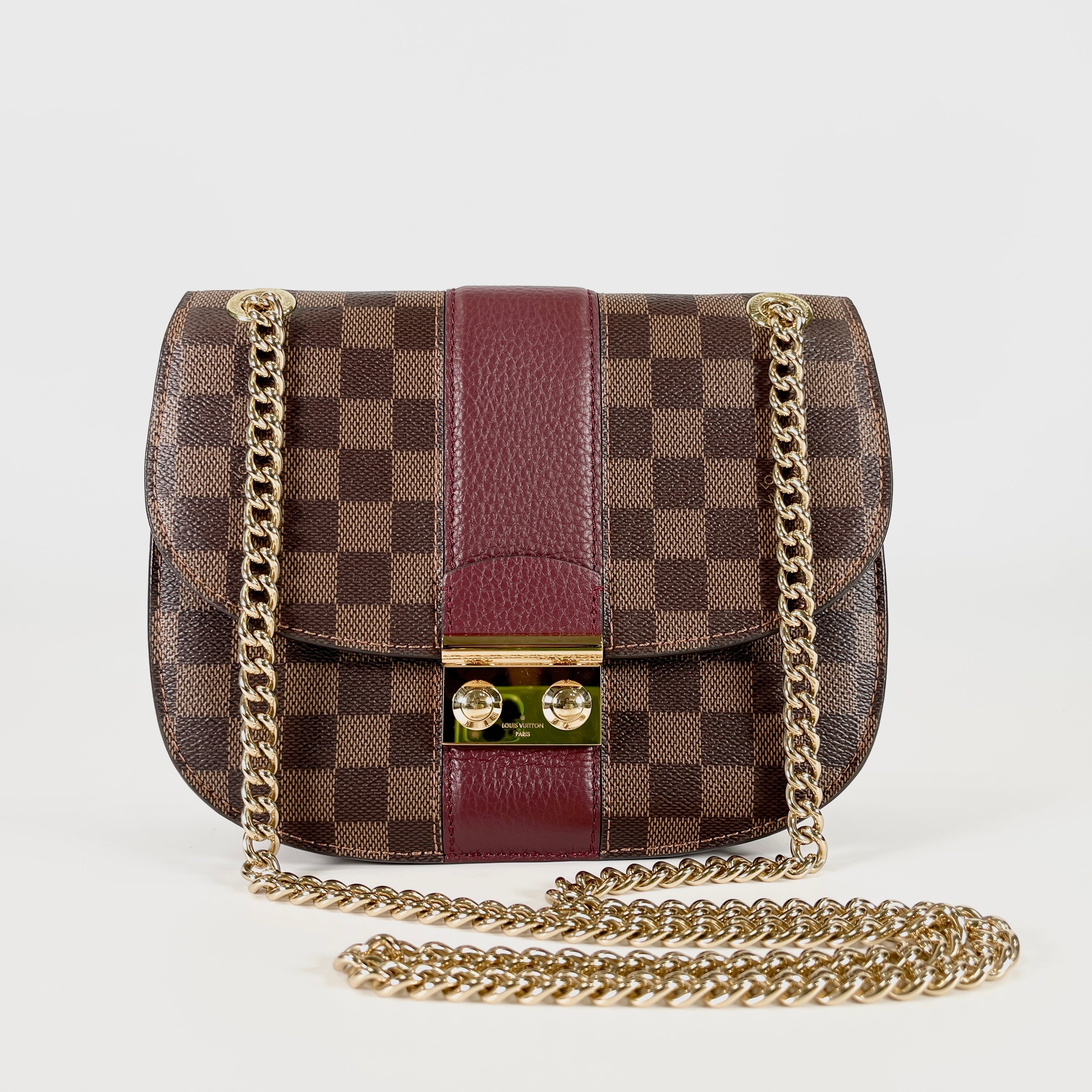 2605 secondhand LV N64420 LOUIS VUITTON Damier Chain Shoulder Bag