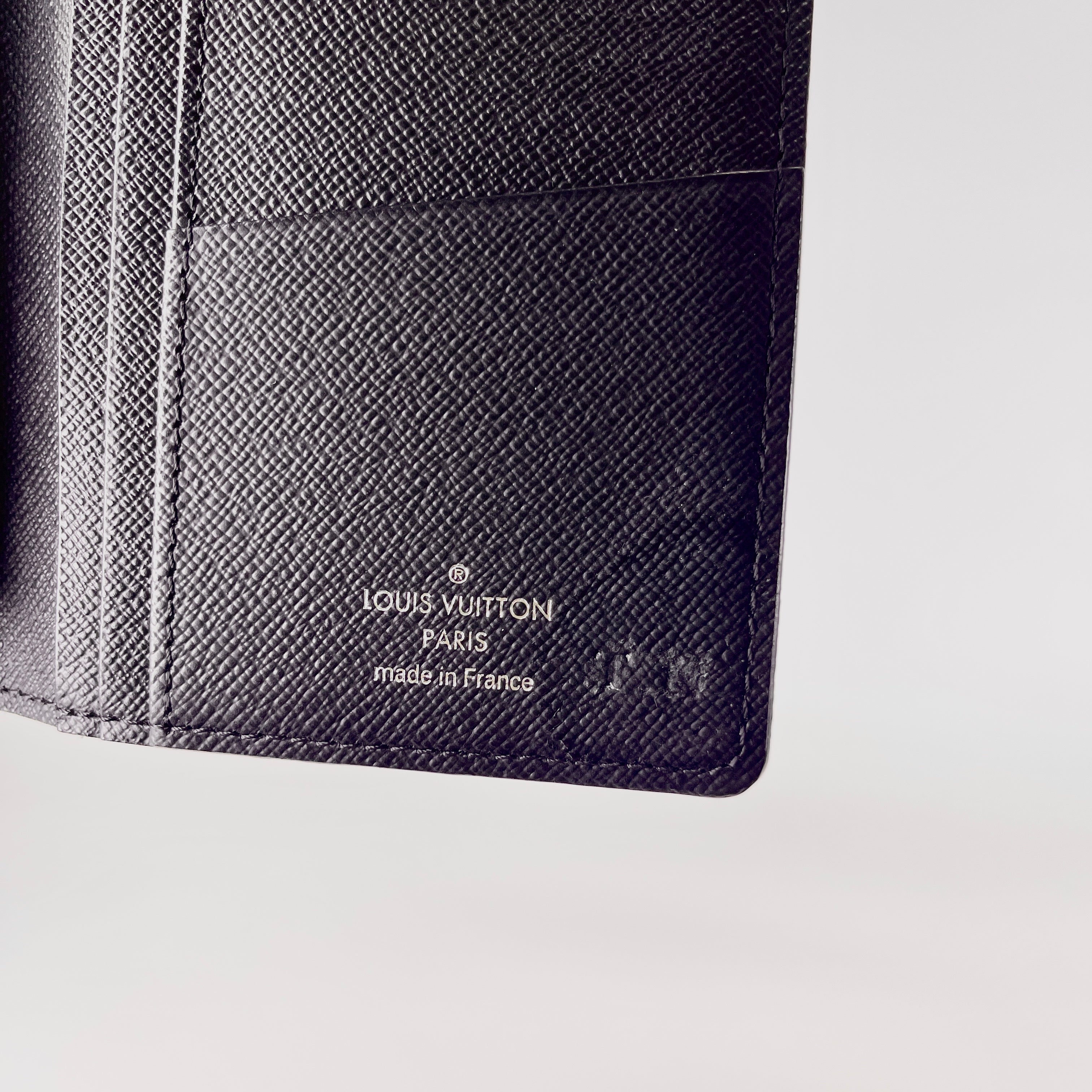 2603 secondhand LV Portefeuille Brother Damier Graphite initial