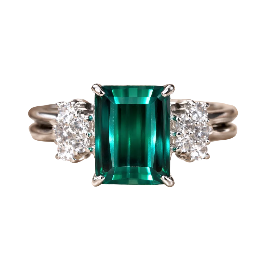 2604 Pt900 Ring Tourmaline 1.64ct/0.18ct 4.5g