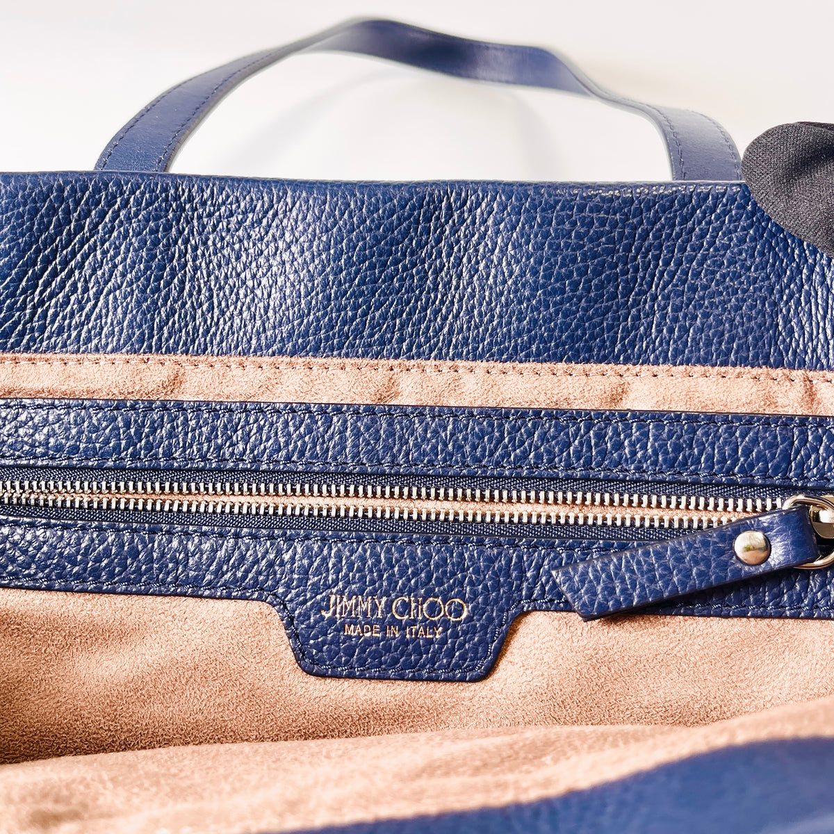 2607 secondhand JIMMYCHOO Tote Navy