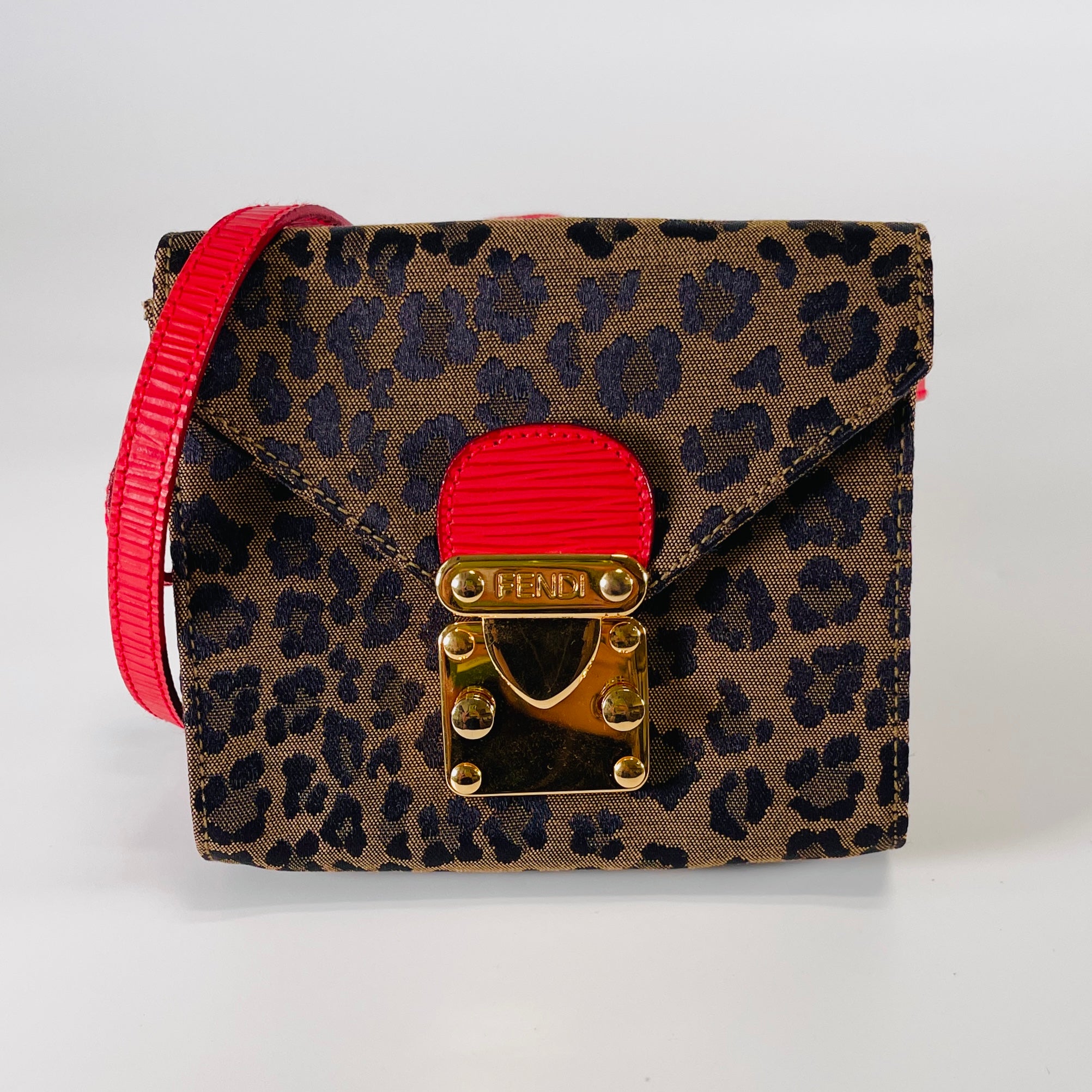 2604 secondhand FENDI Leopard bag