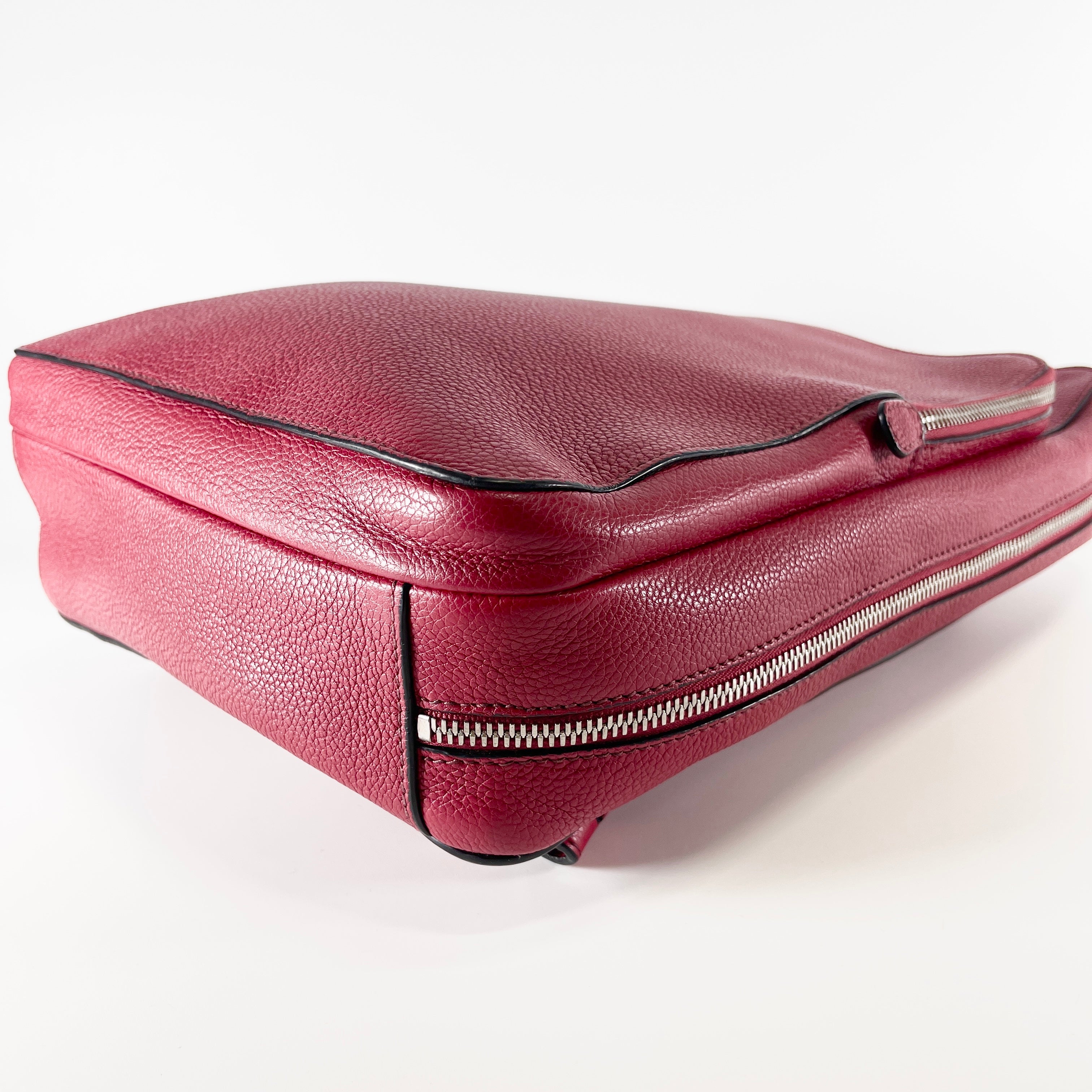 2604 secondhand PRADA backpack VZ063 T rain Ruby