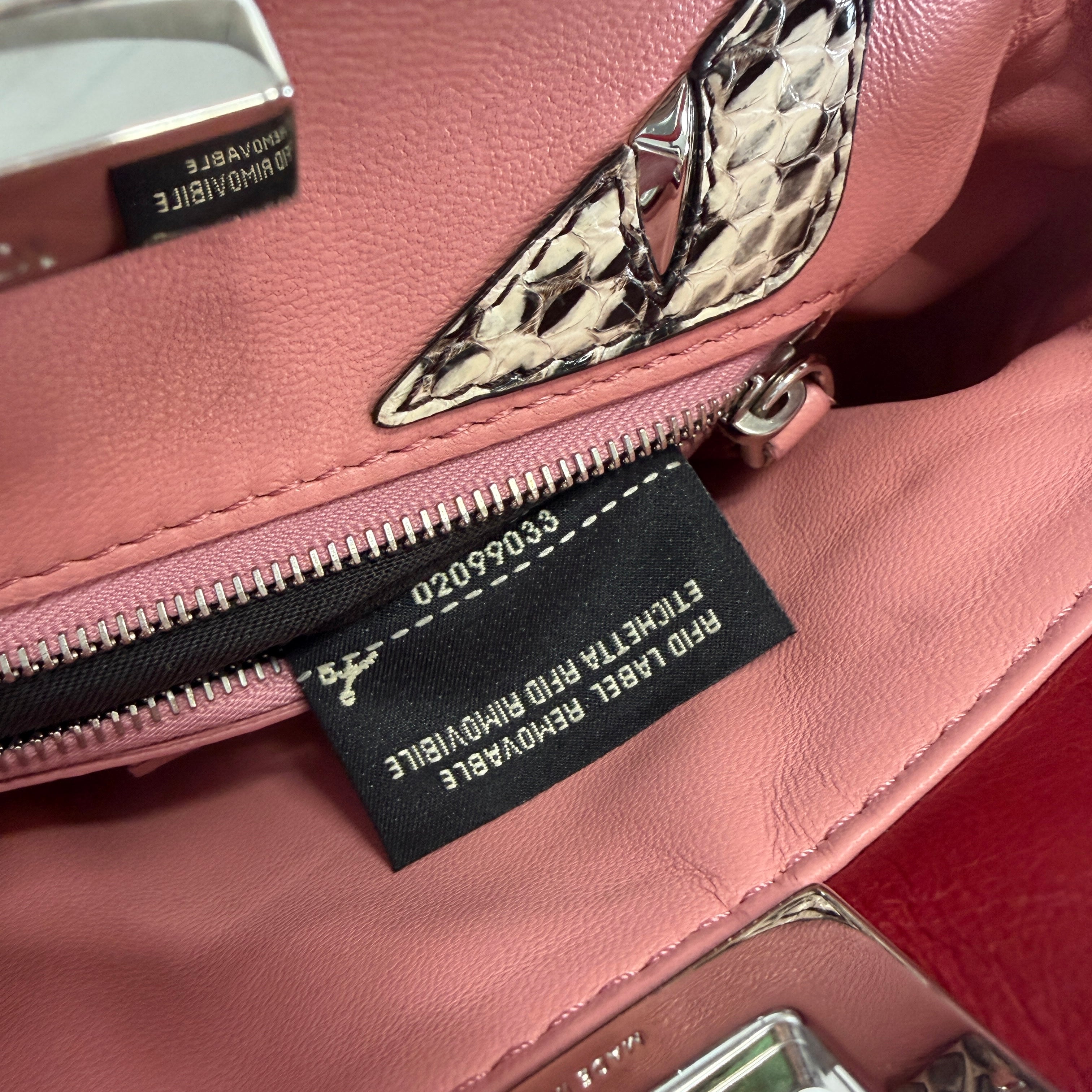2605 secondhand FENDI leather Peekaboo 2WAY bag