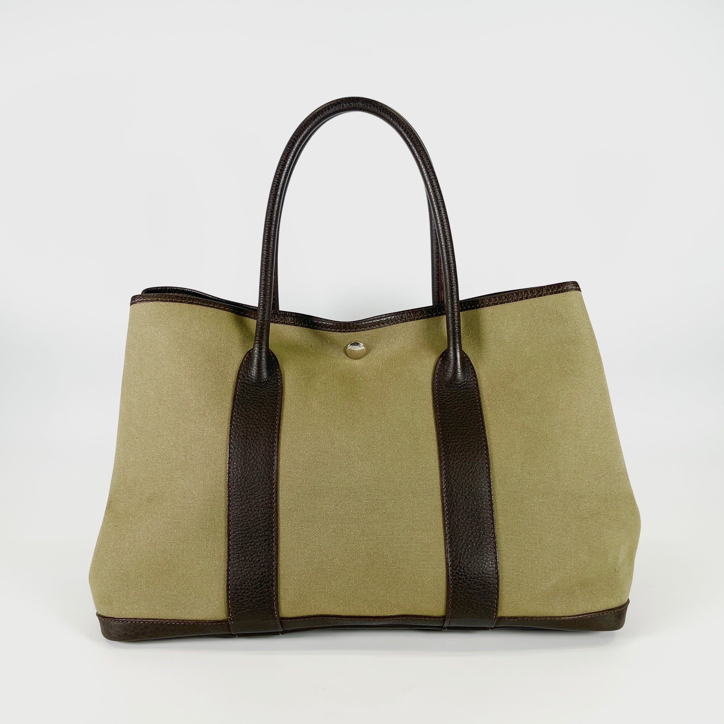 2605 secondhand HERMES brand bag Garden Party PM F Khaki