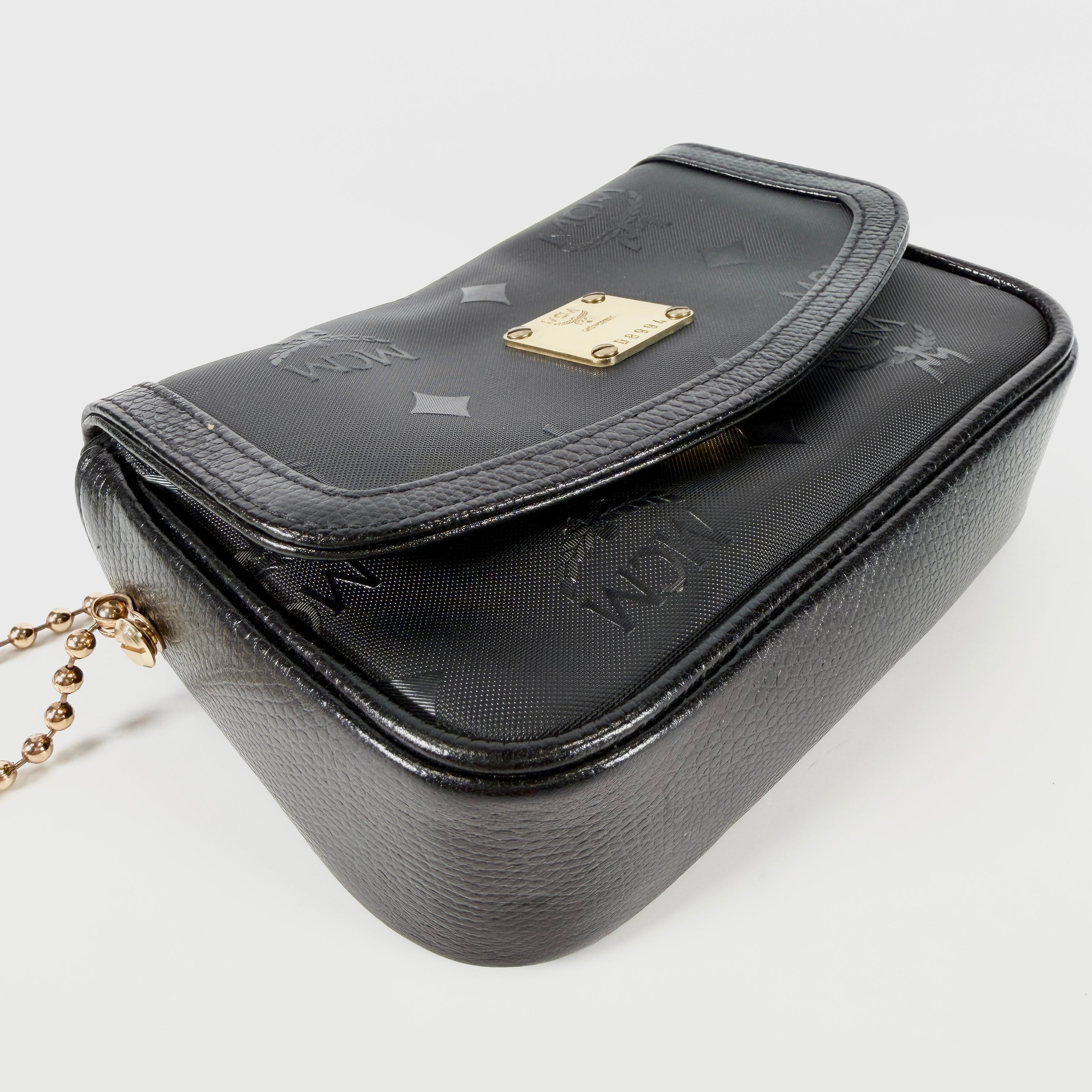 2605 secondhand MCM mini chain ball bag + ×