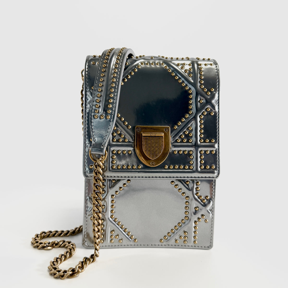 2606 secondhand CD Shoulder bag Diorama Chain Shoulder Medium surface