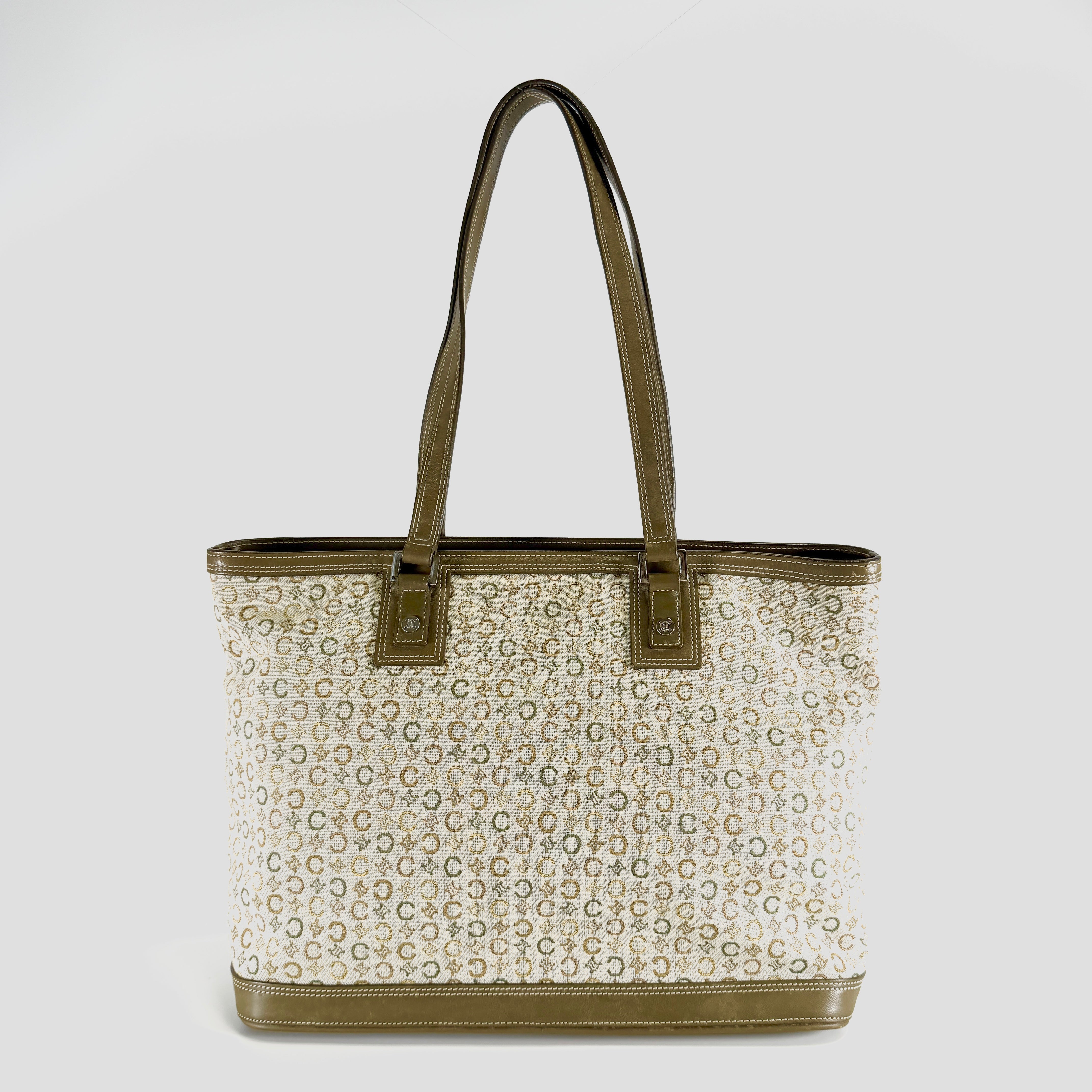 2607 secondhand CELINE C Macadam Tote Bag