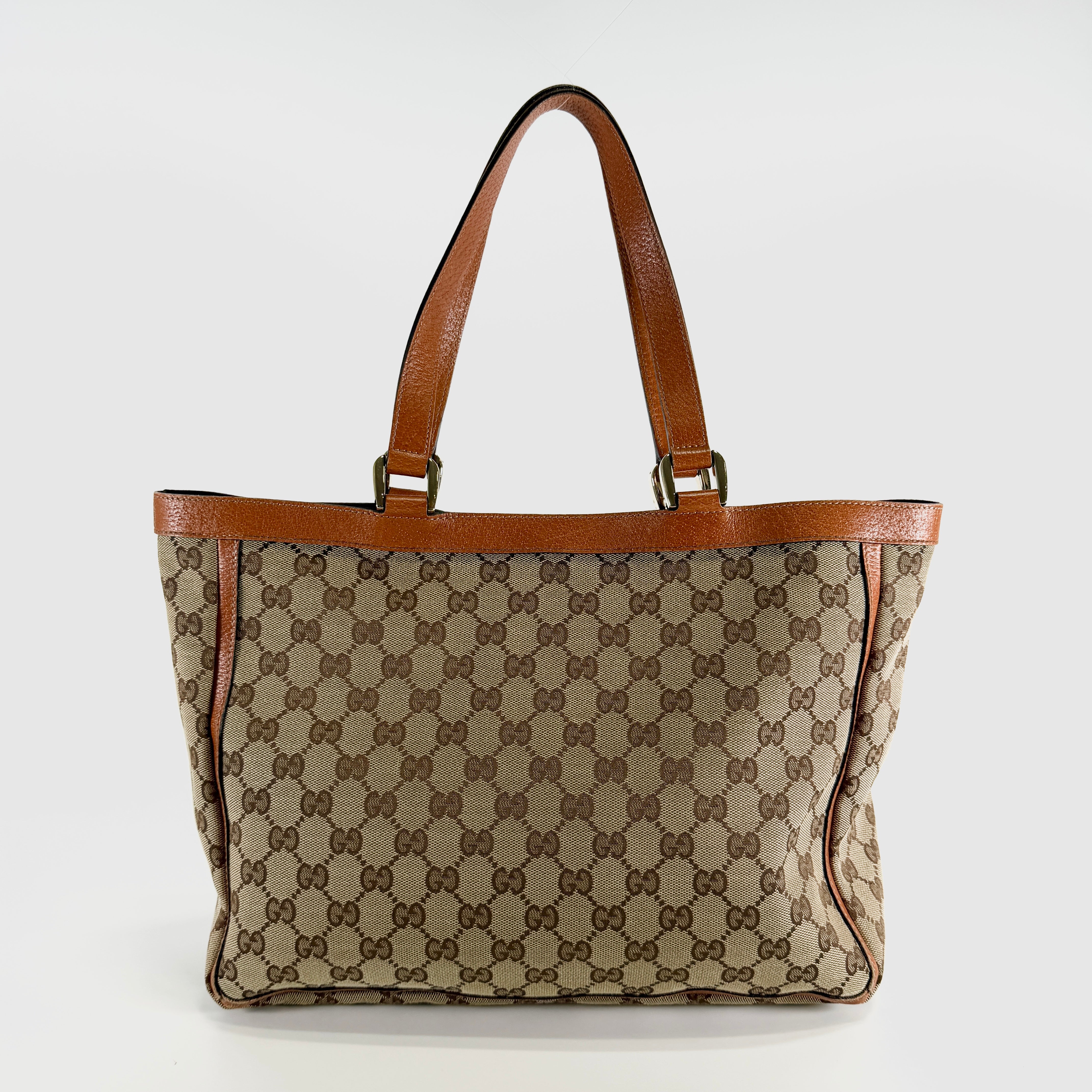 2606 secondhand GUCCI GG canvas Tote Bag