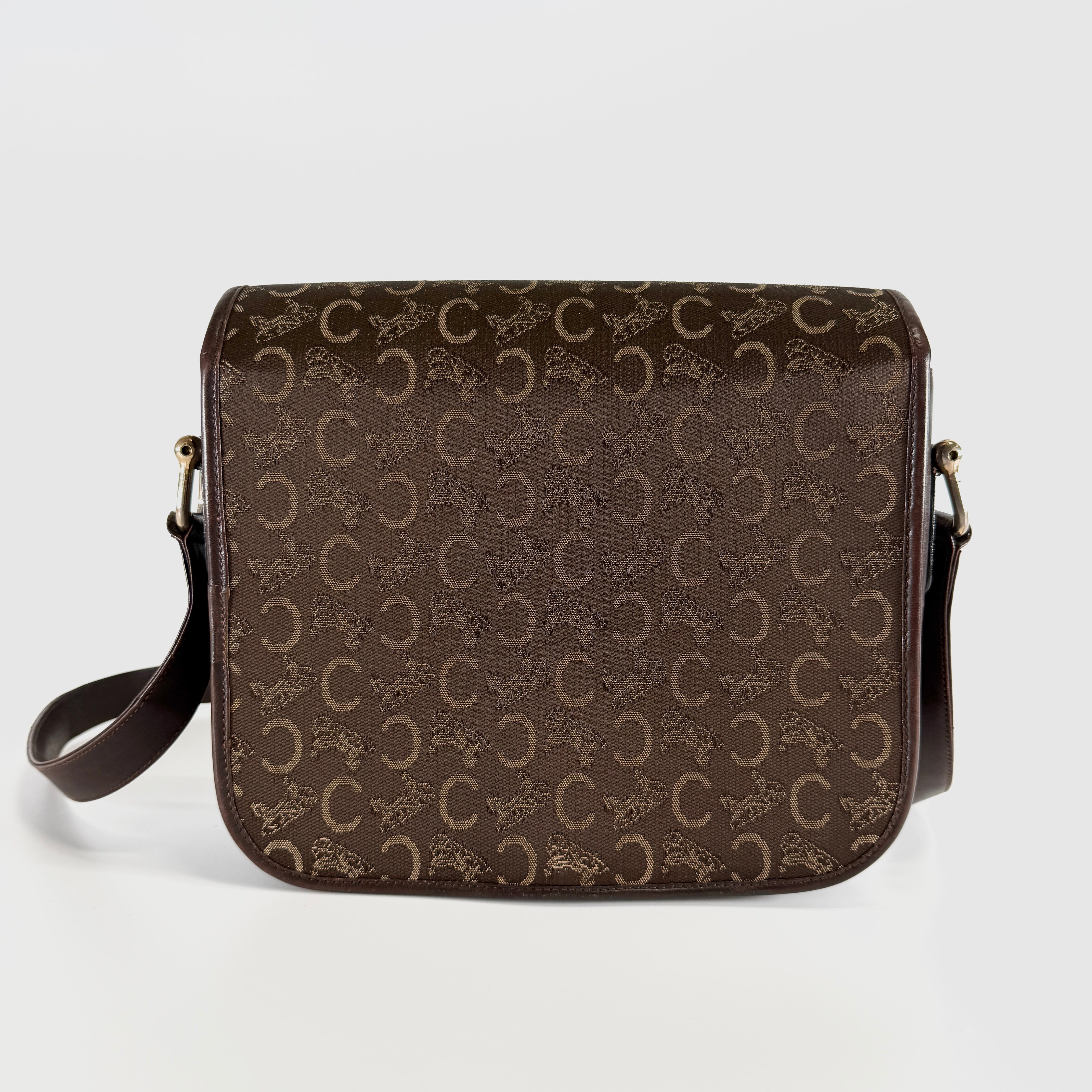 2607 secondhand CELINE C Macadam Shoulder bag