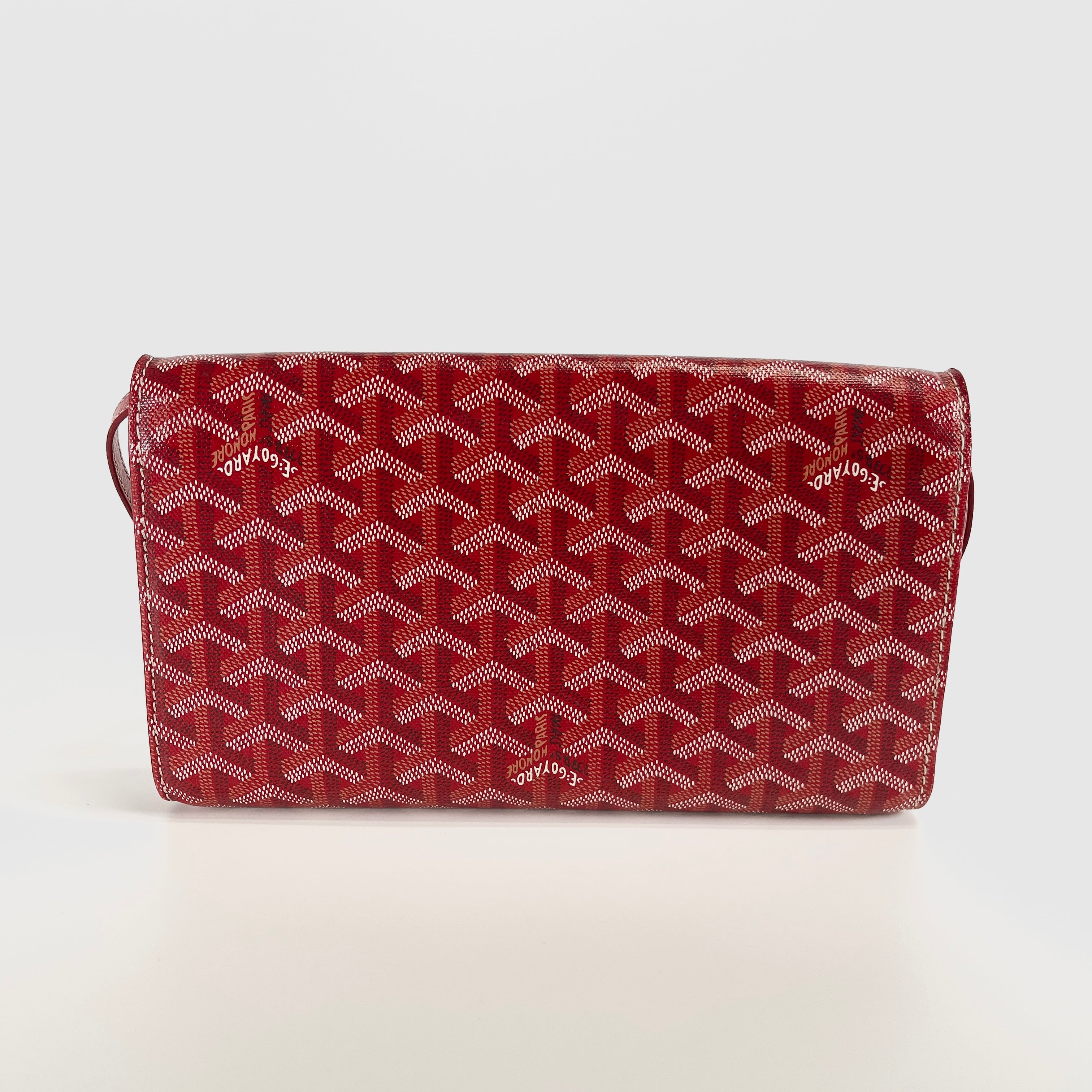 2605 secondhand GOYARD PVC× leather Shoulder bag Red