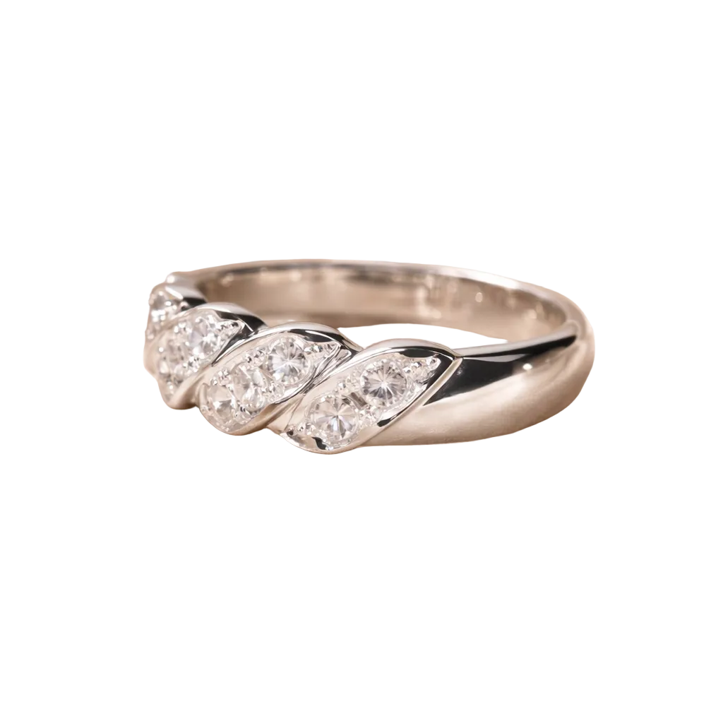 2604 Pt900 Ring FD0.5ct 4.77g