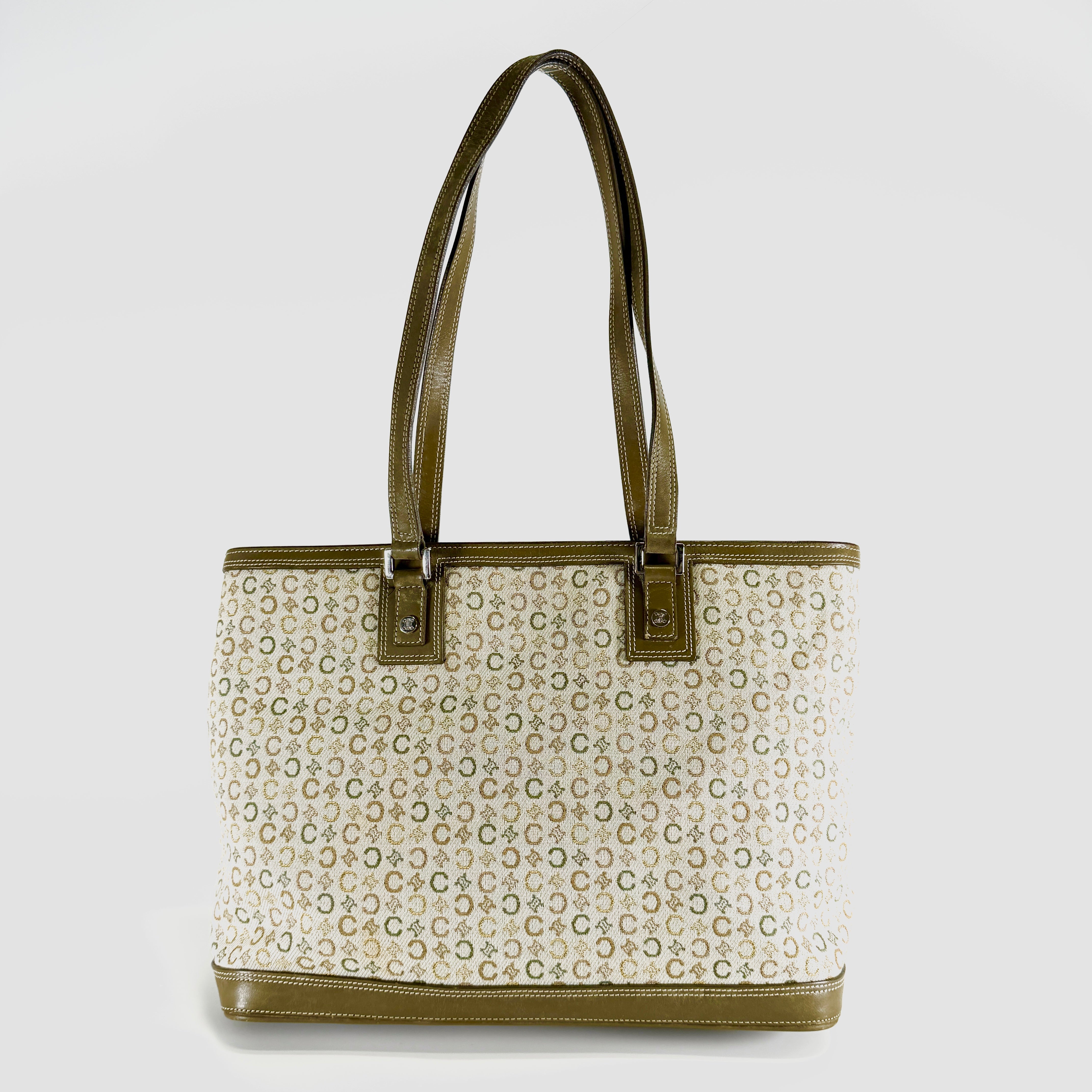 2607 secondhand CELINE C Macadam Tote Bag