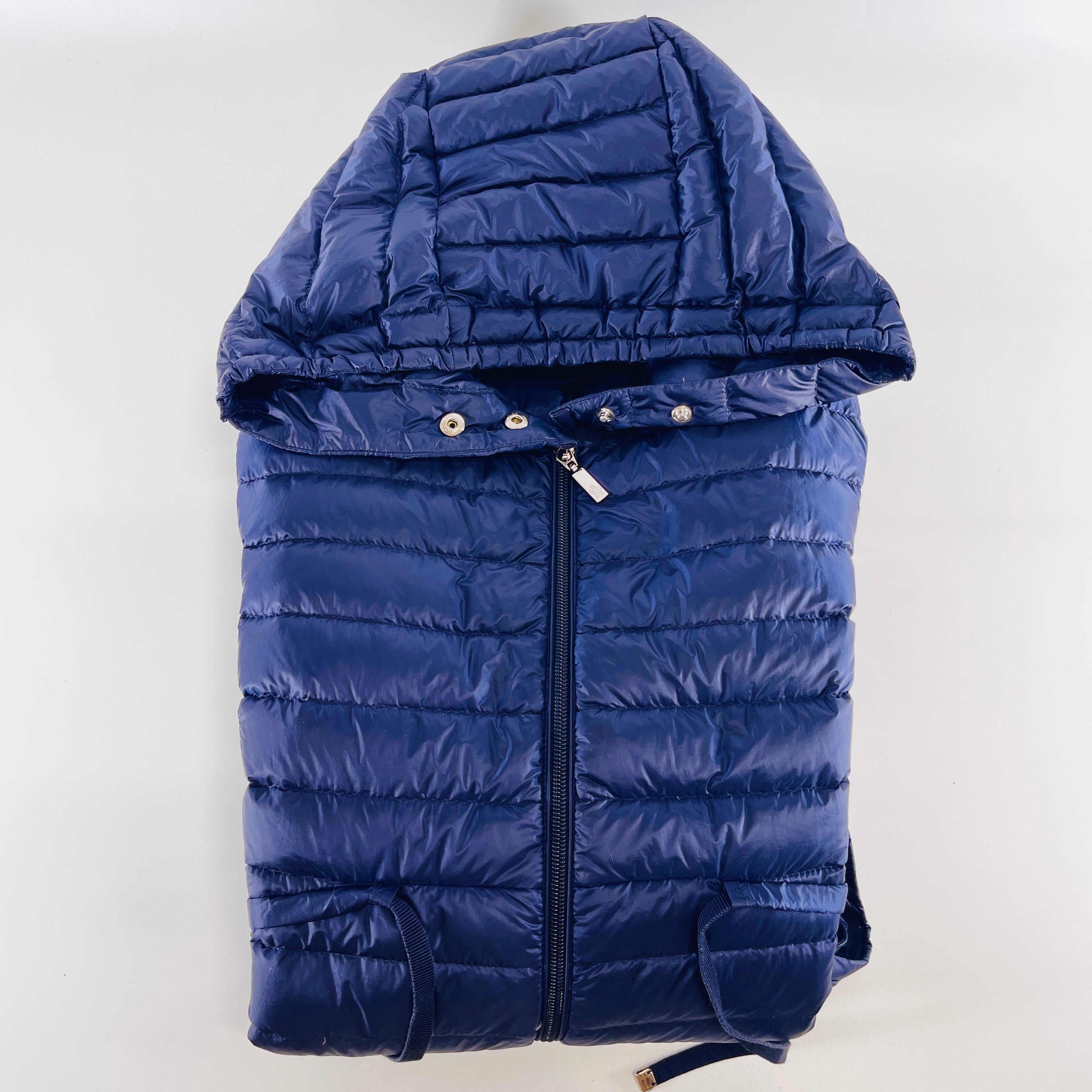 2603 secondhand MONCLER BARBEL 15 year nylon down coat Navy