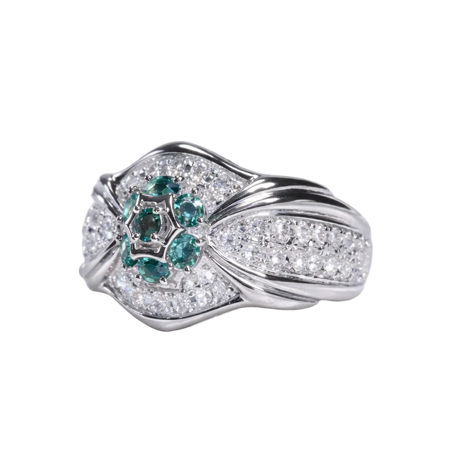2605 secondhand Pt900 ring alexandrite 0.5/D0.5ct 12.36g #13
