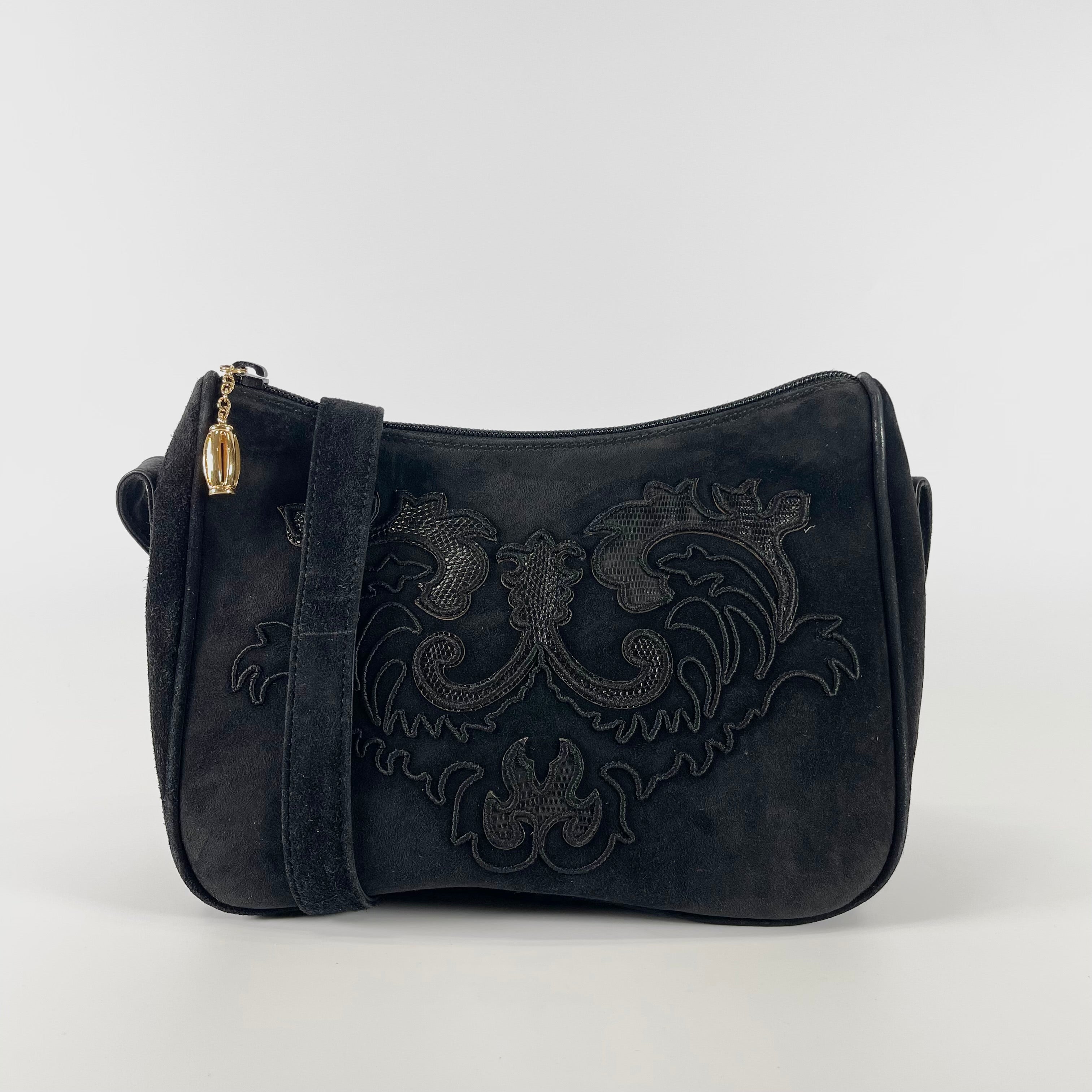 2604 secondhand GUCCI suede Shoulder bag